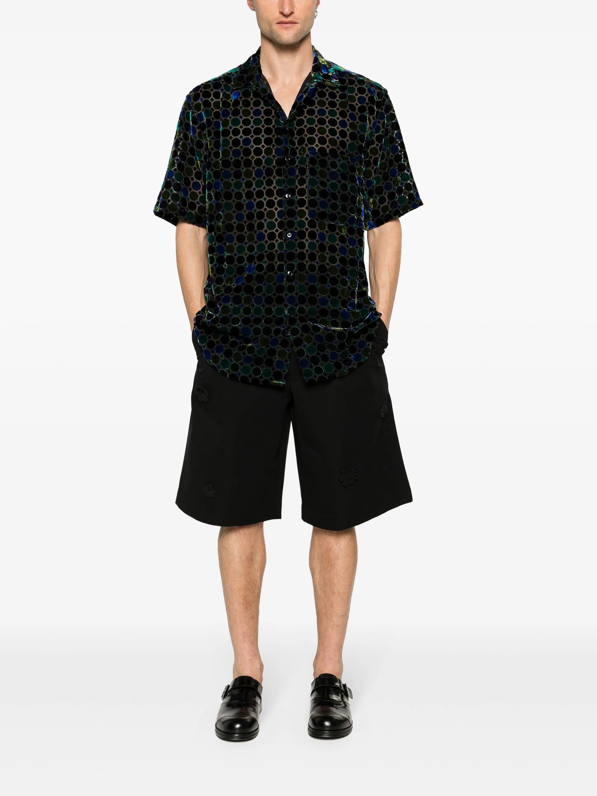 Stained Glass velvet shirt