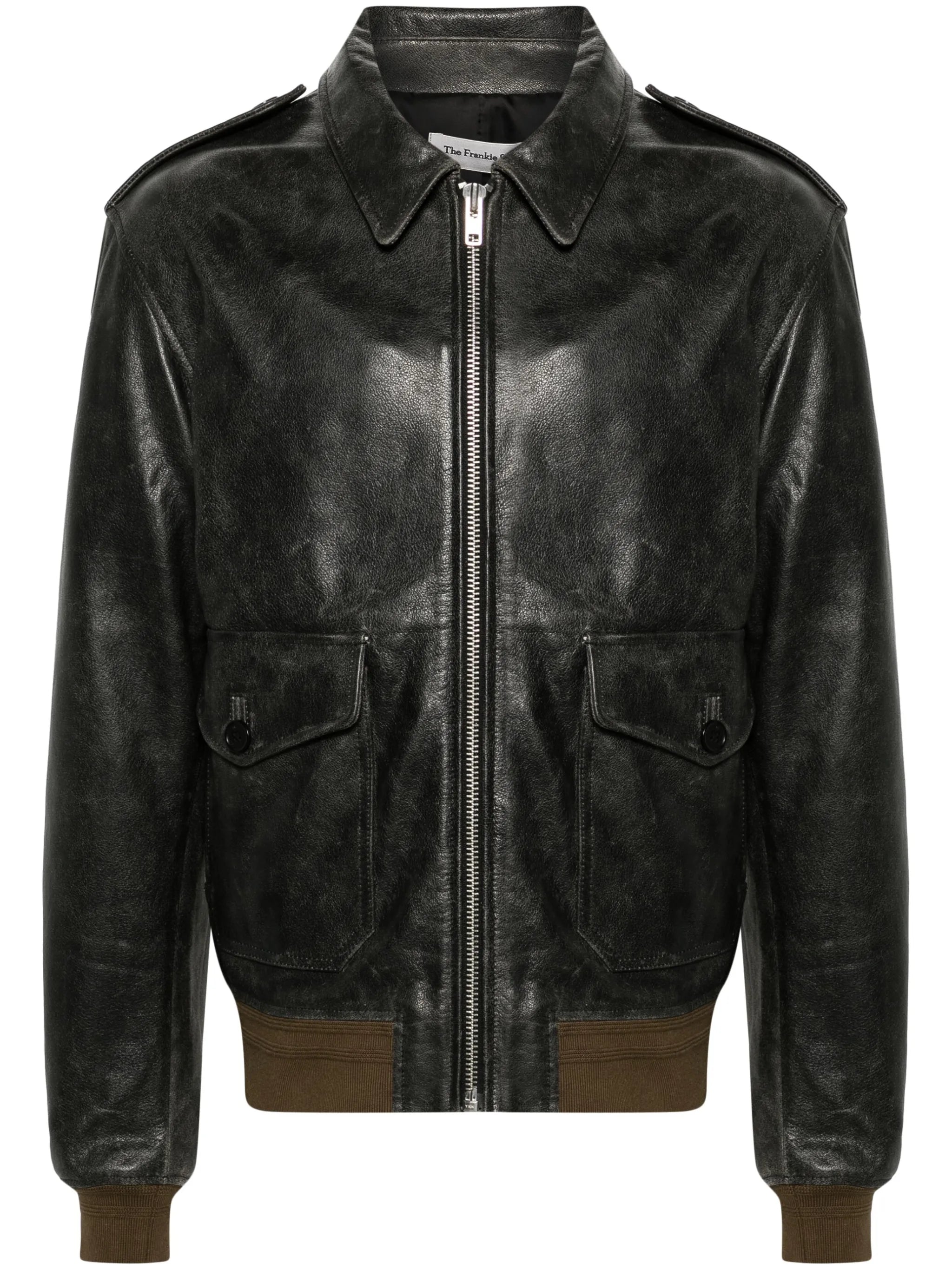 Wyatt leather bomber jacket