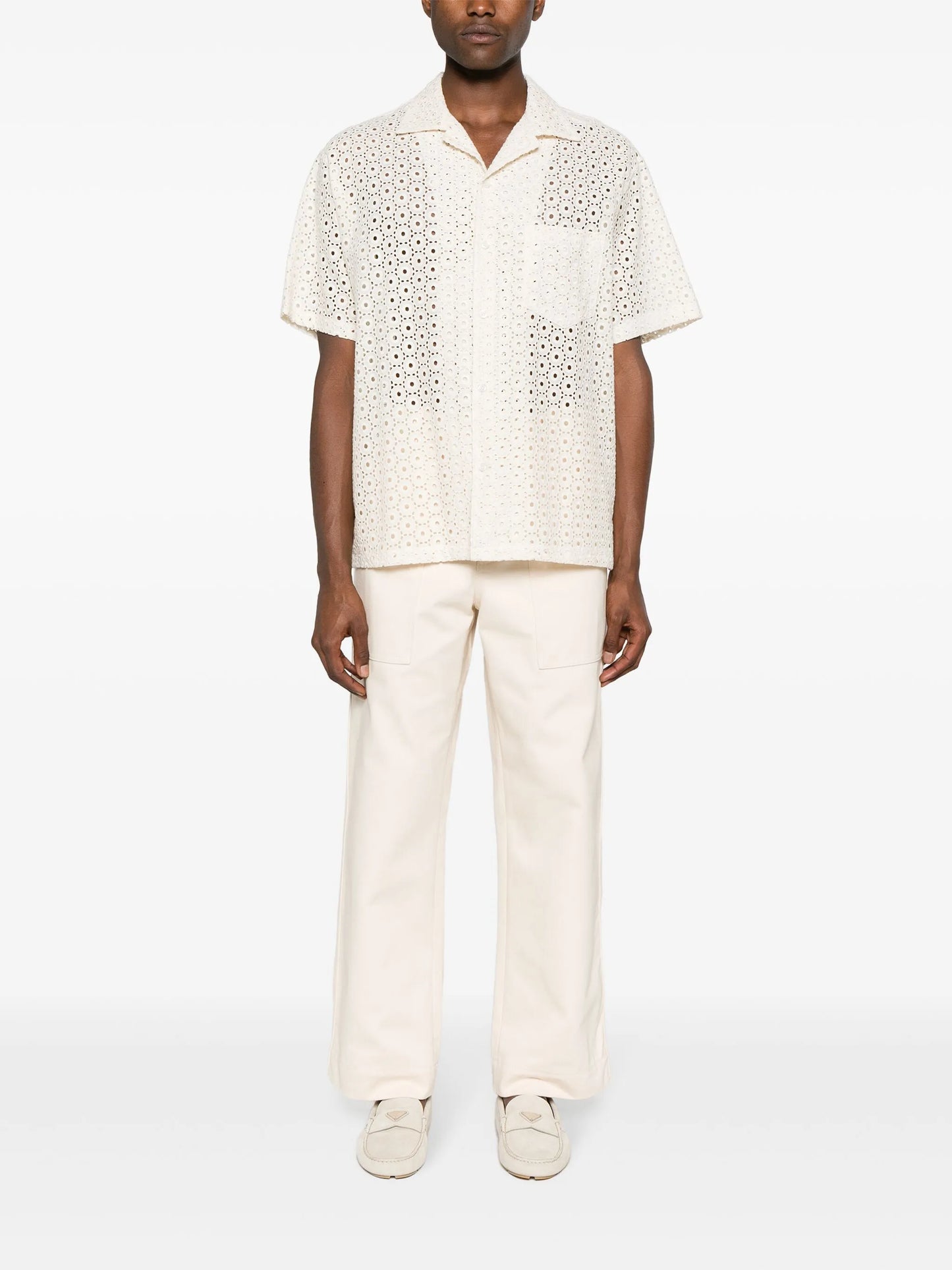 Landon broderie anglaise shirt