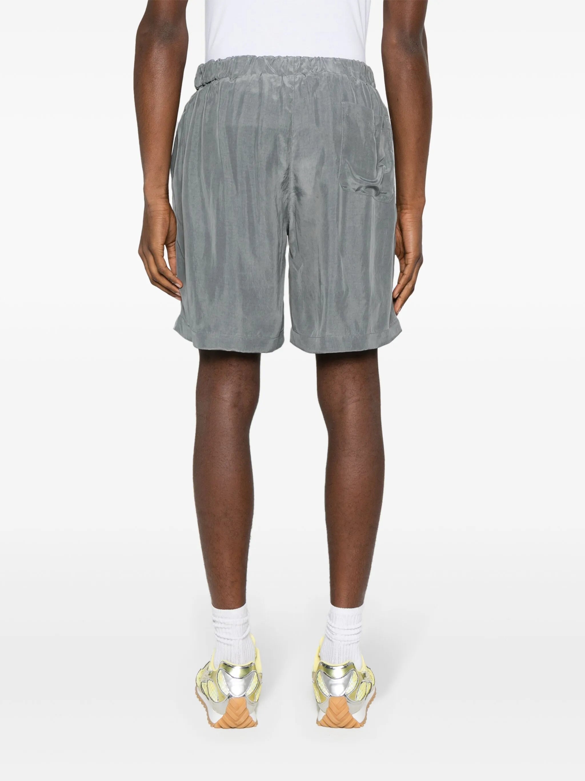 Leland pleat-detail shorts