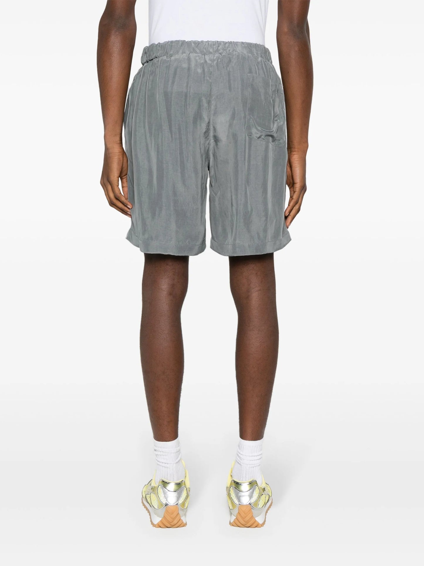 Leland pleat-detail shorts