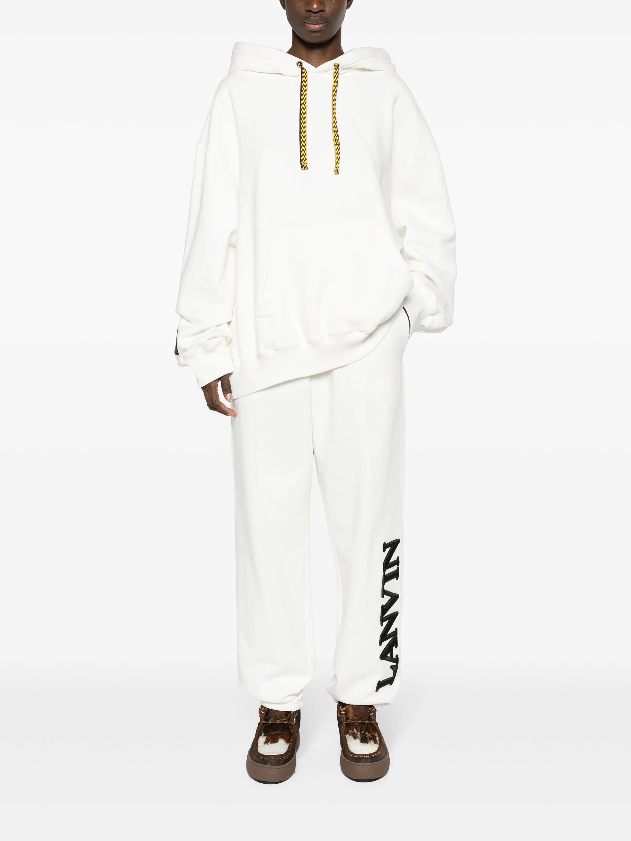 x Future logo-embroidered cotton hoodie