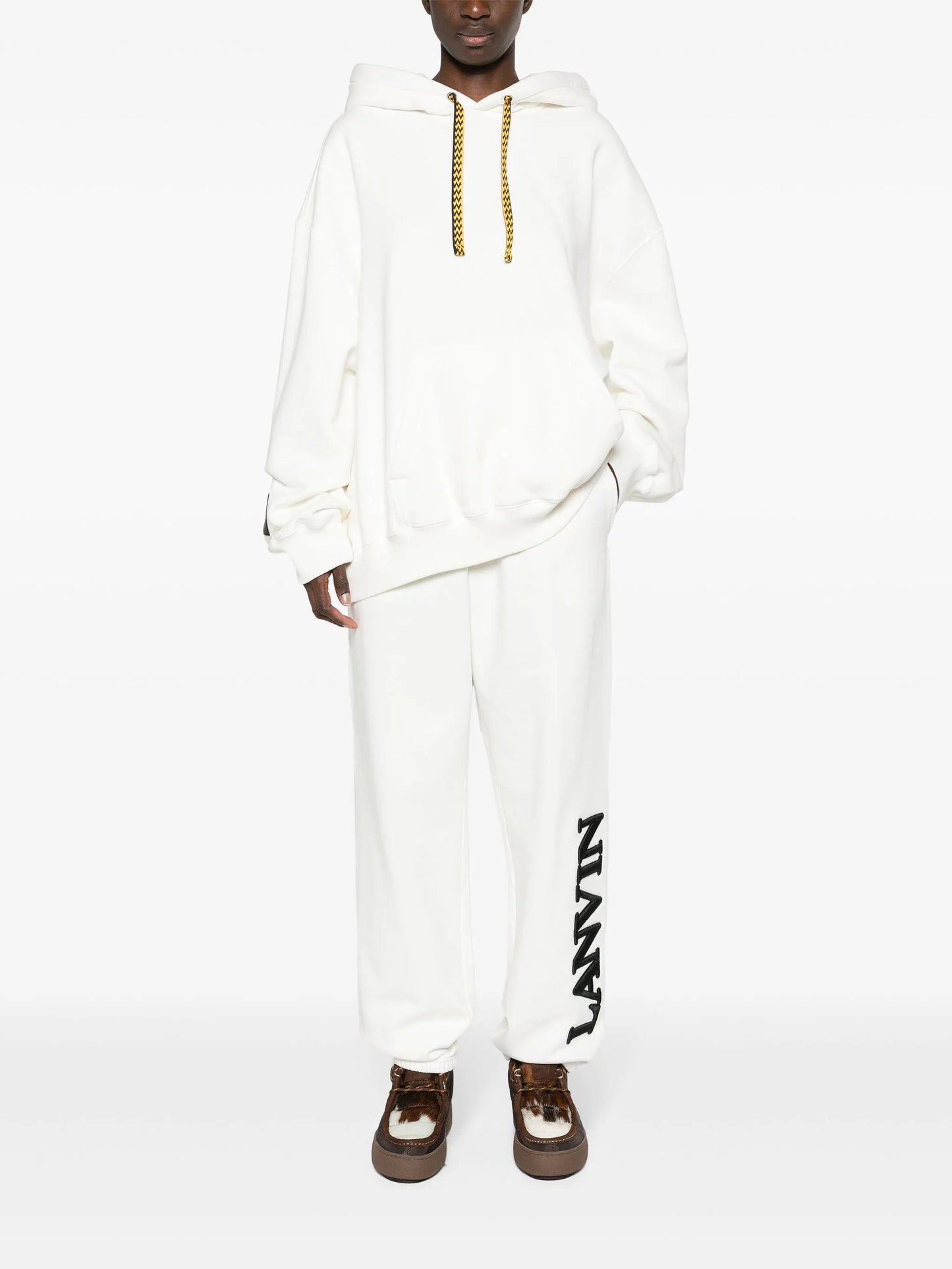 x Future logo-embroidered cotton hoodie