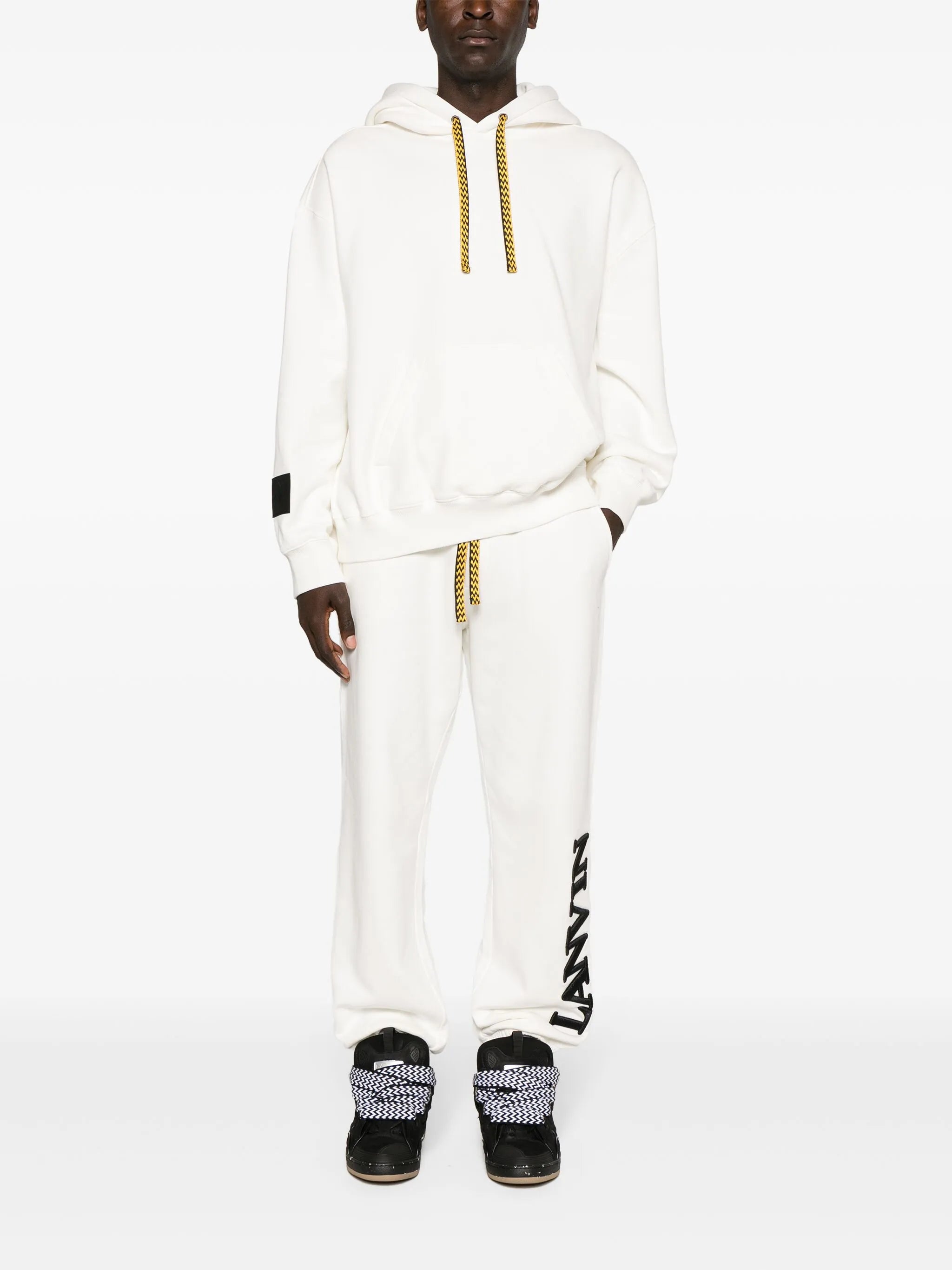 x Future logo-embroidered cotton hoodie