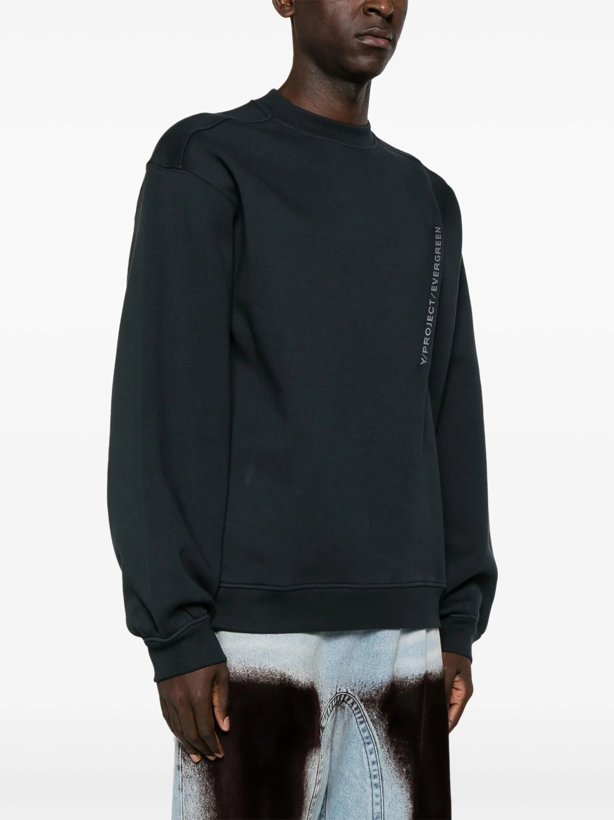 Pinched Logo cotton sweatshirt