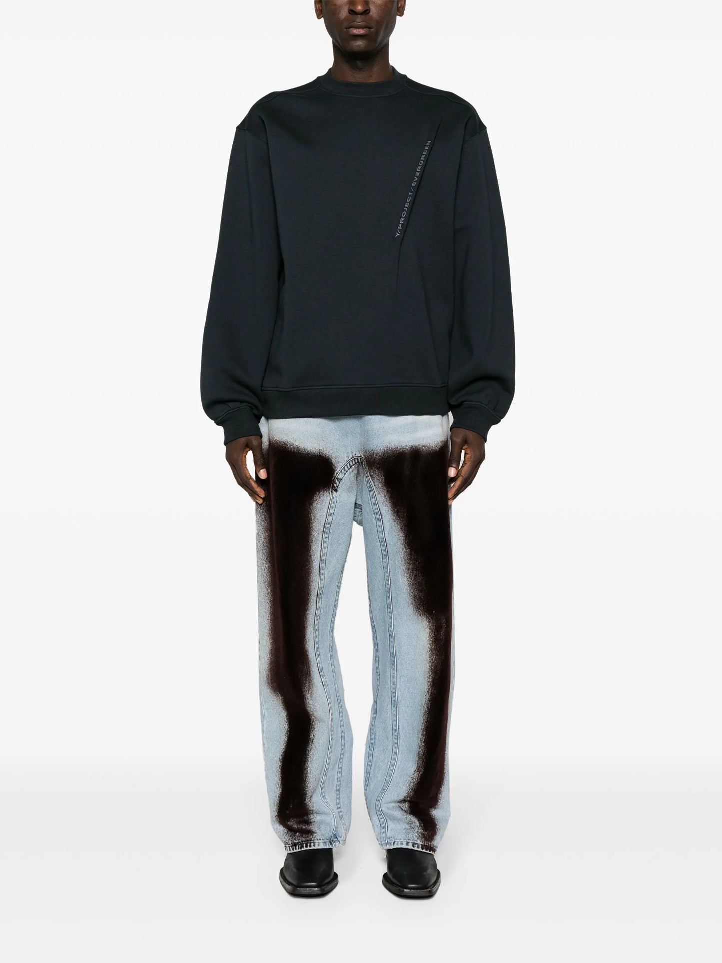 Pinched Logo cotton sweatshirt