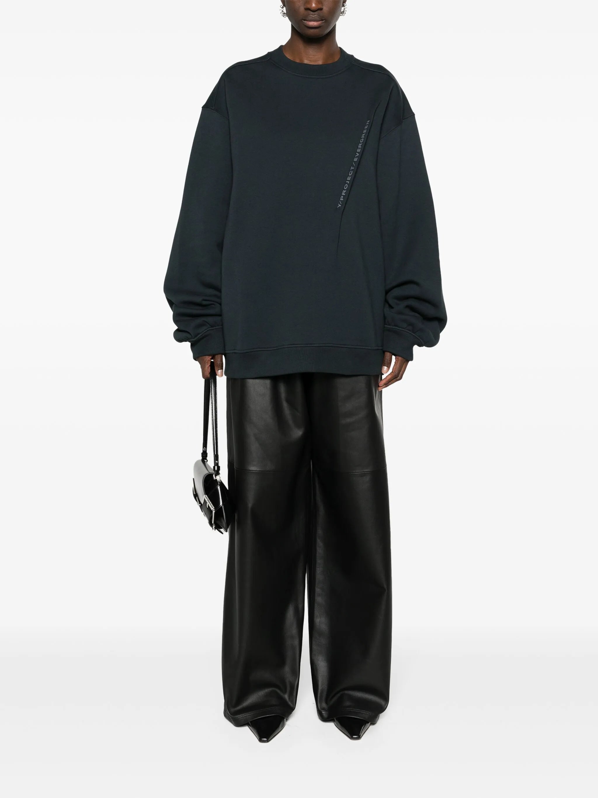 Pinched Logo cotton sweatshirt