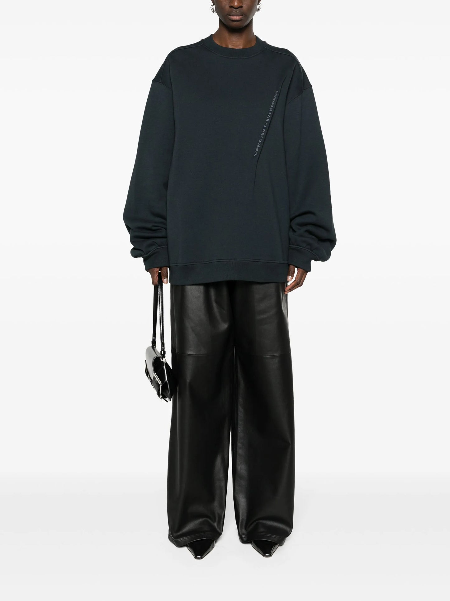 Pinched Logo cotton sweatshirt