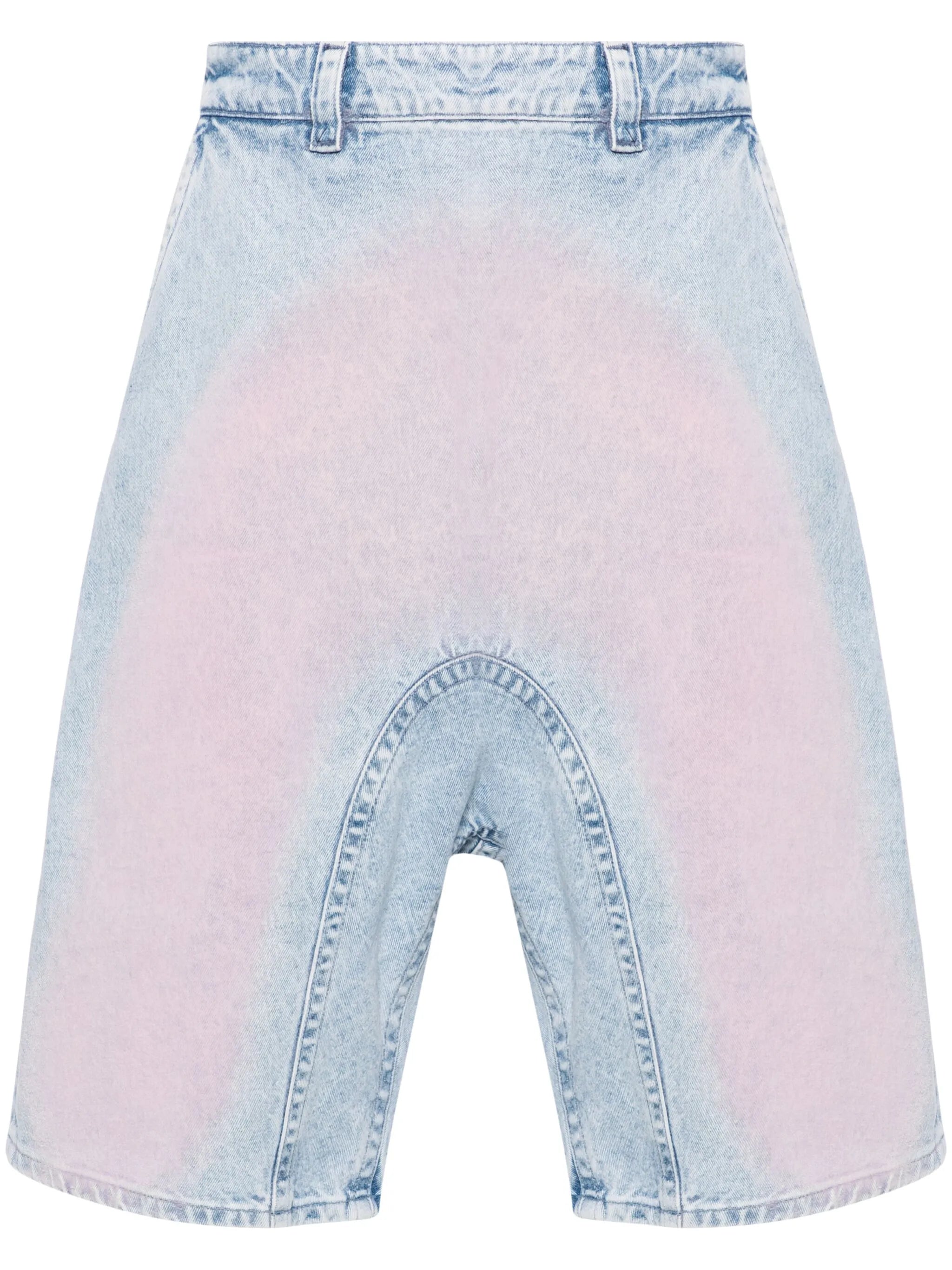 Souffle denim shorts