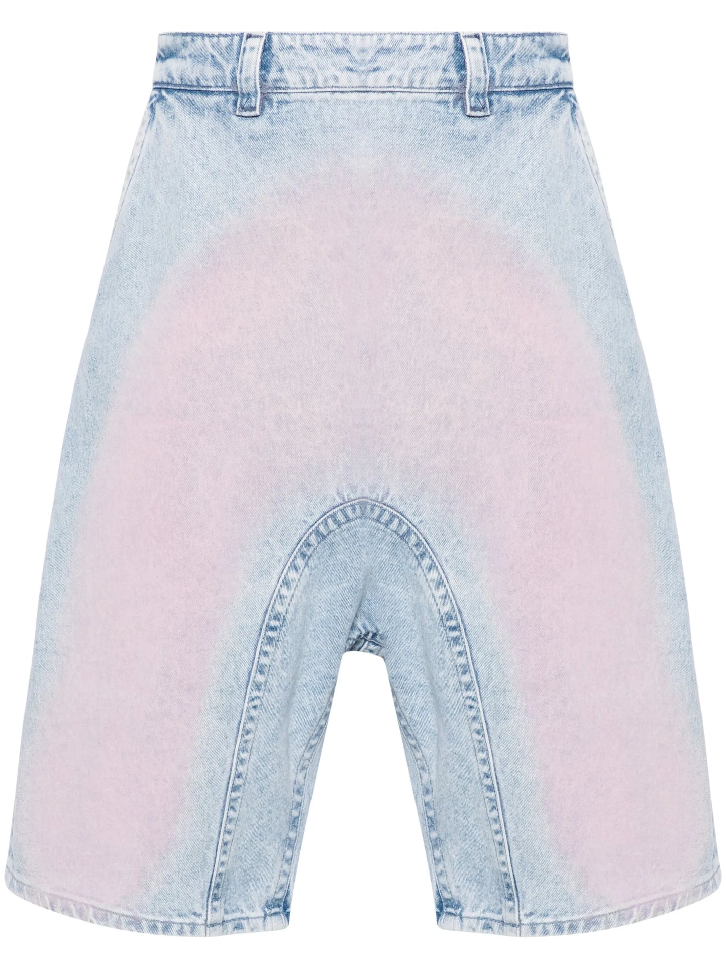 Souffle denim shorts