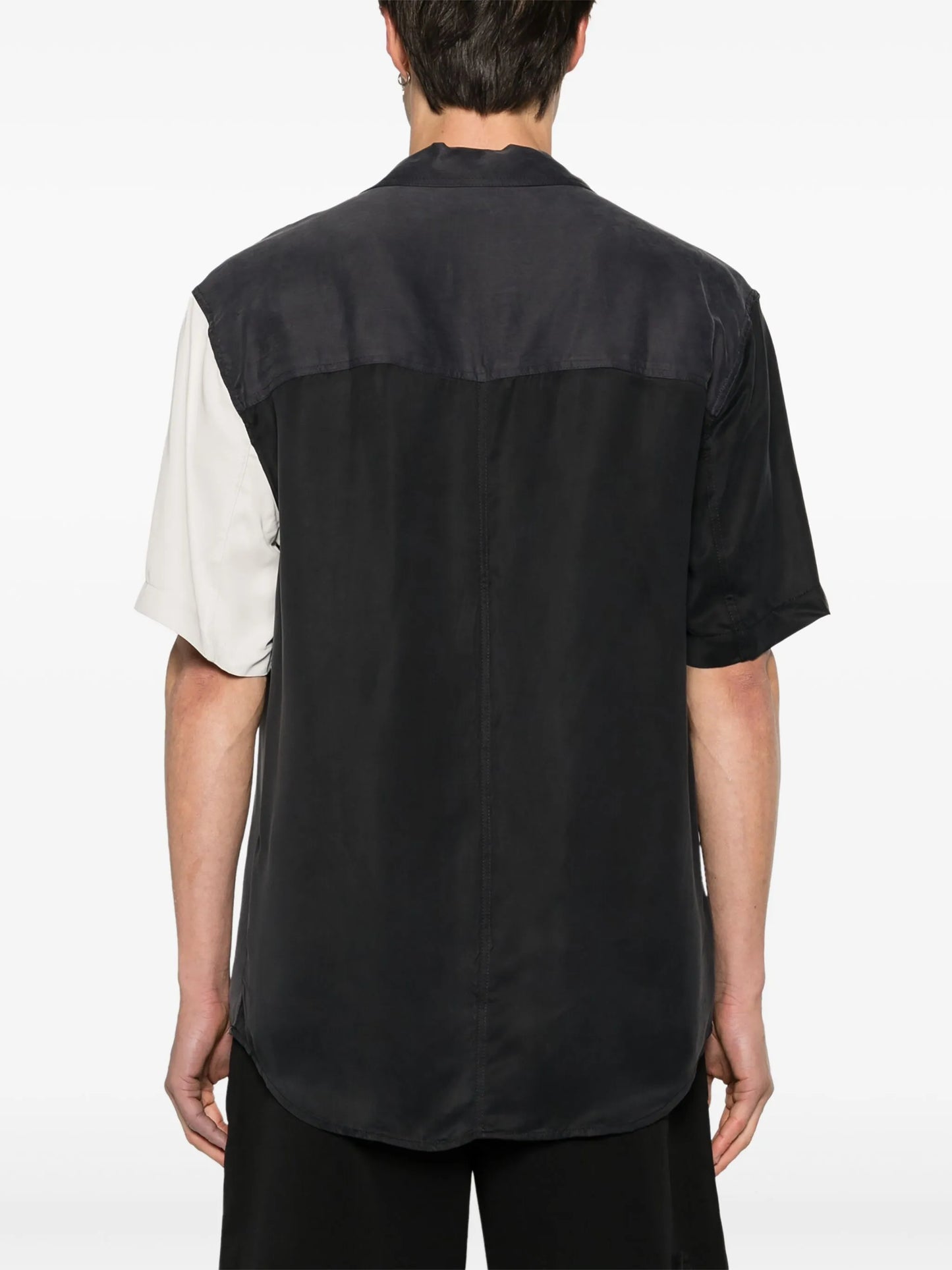 two-tone short-sleeve shirt
