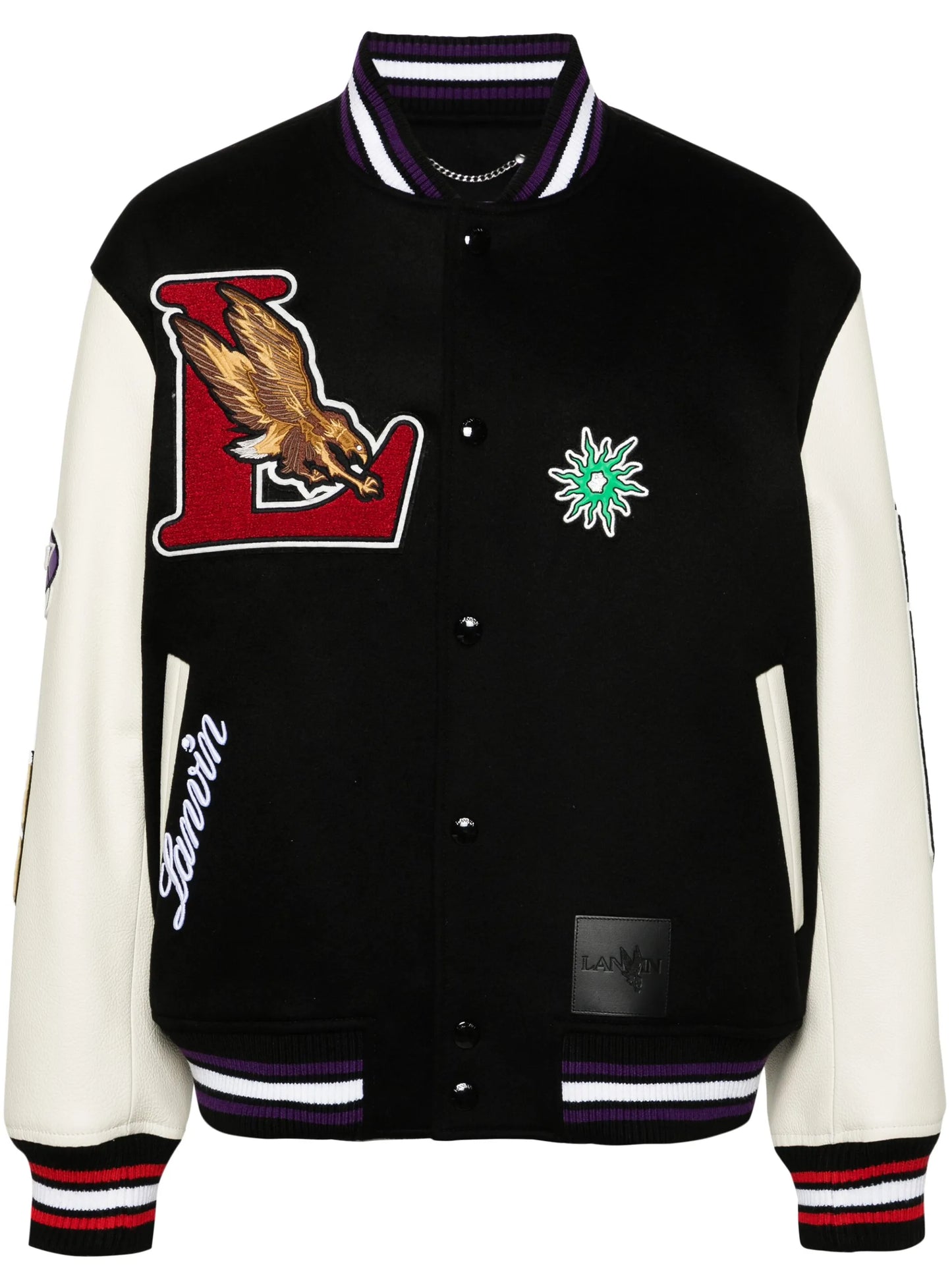 logo-patch varsity jacket