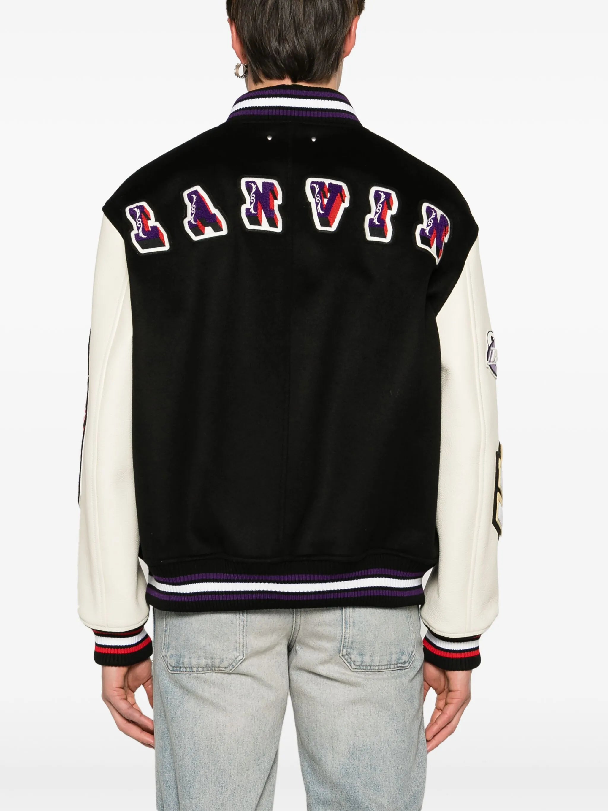 logo-patch varsity jacket