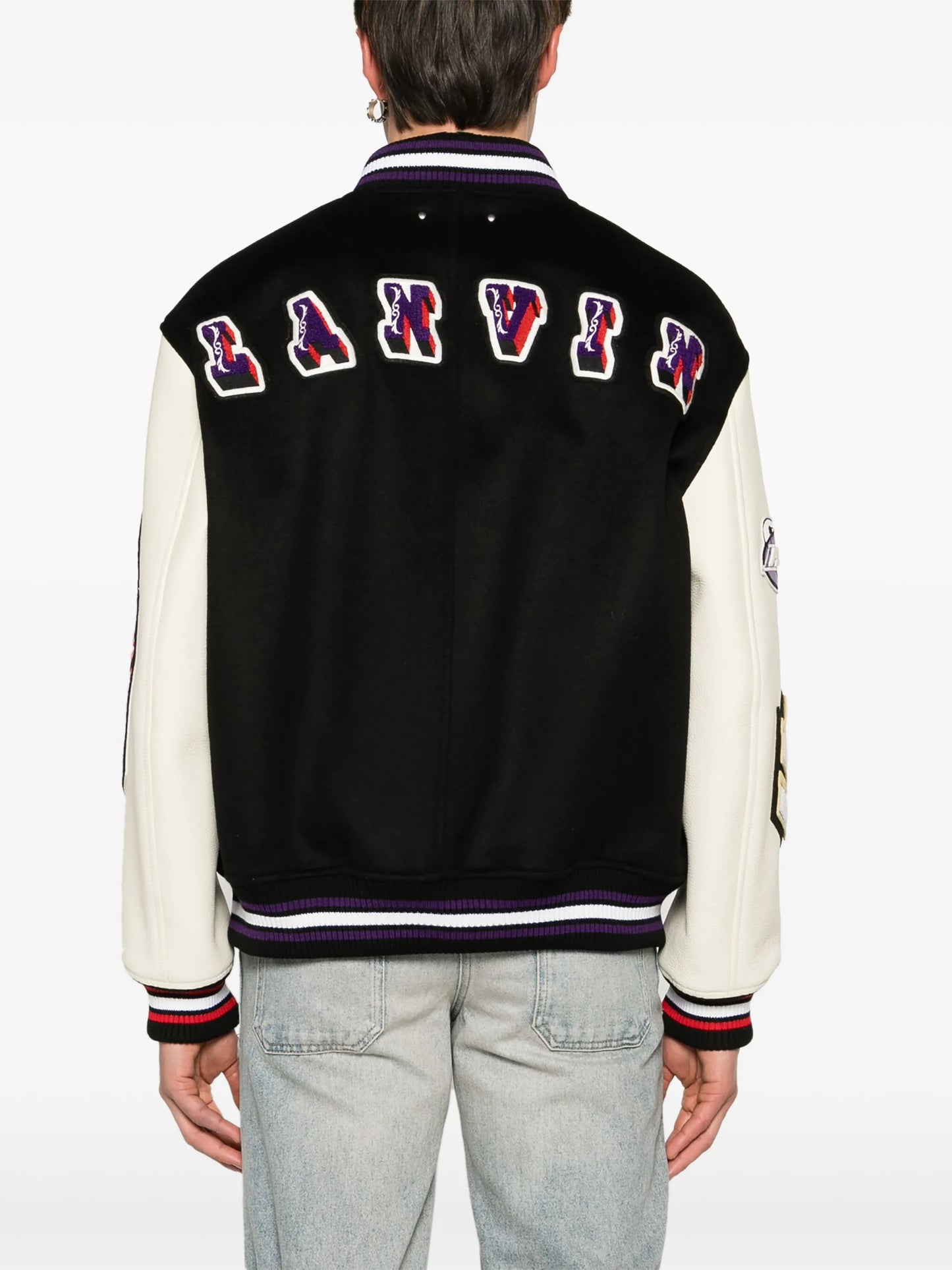 logo-patch varsity jacket
