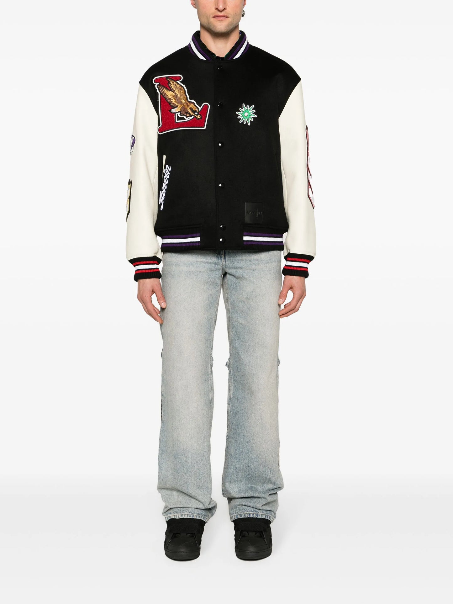 logo-patch varsity jacket