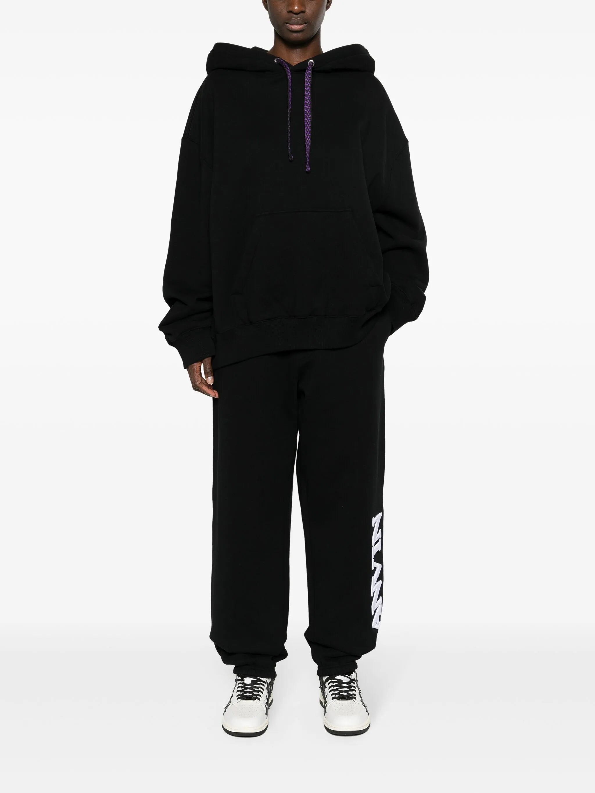 x Future logo-embroidered cotton hoodie