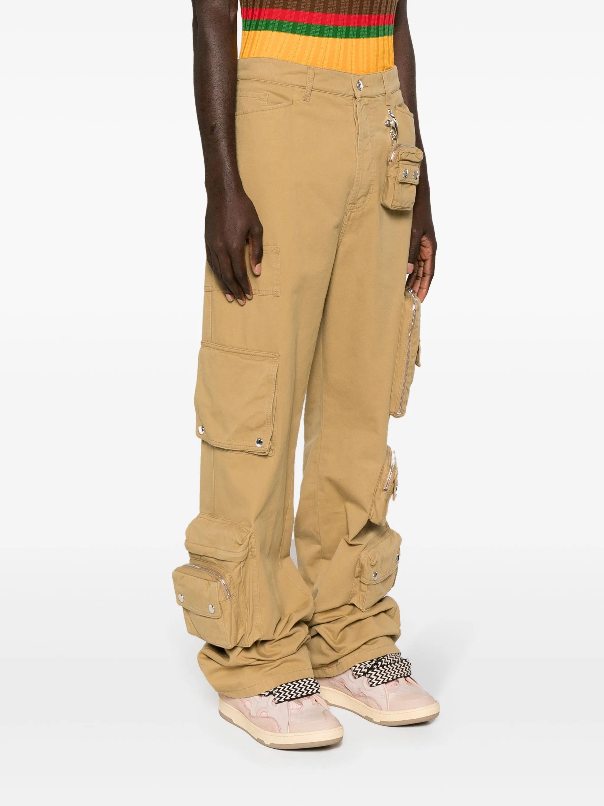 x Future utility-pockets straight trousers