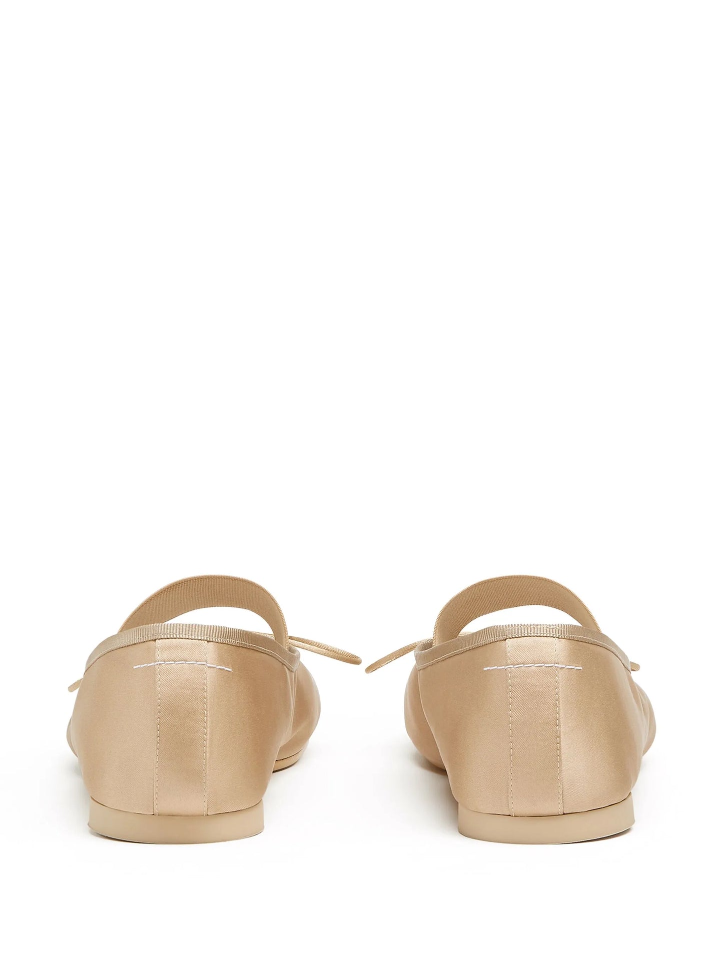 Atomic satin ballerina shoes