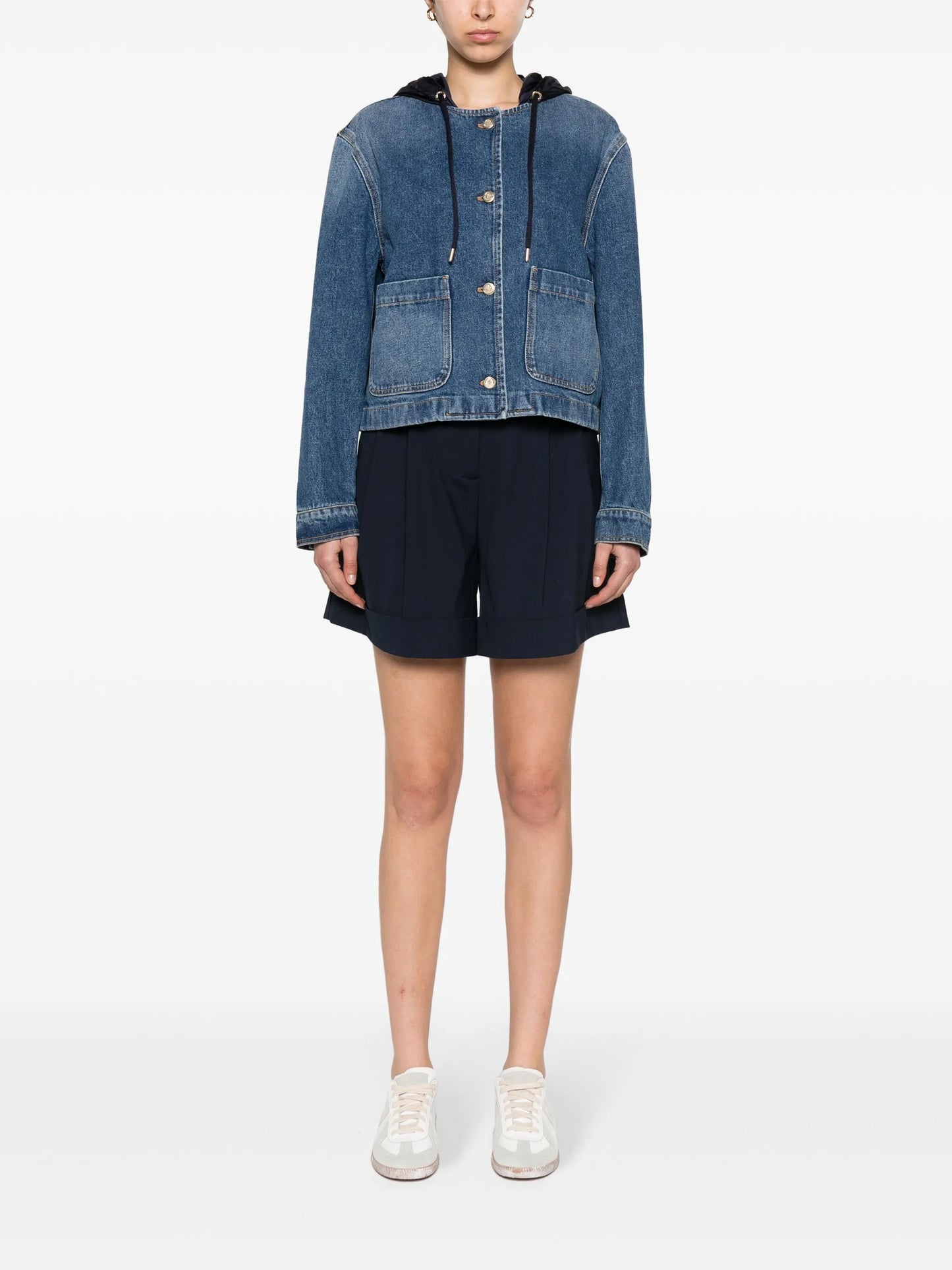 Lampusa denim hooded jacket