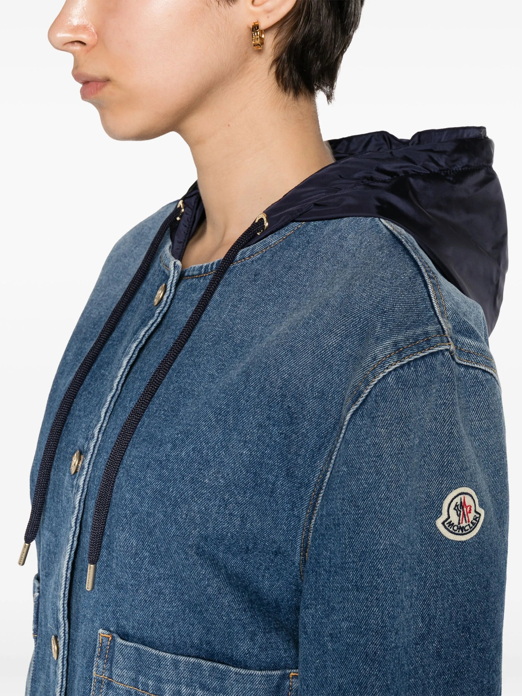 Lampusa denim hooded jacket