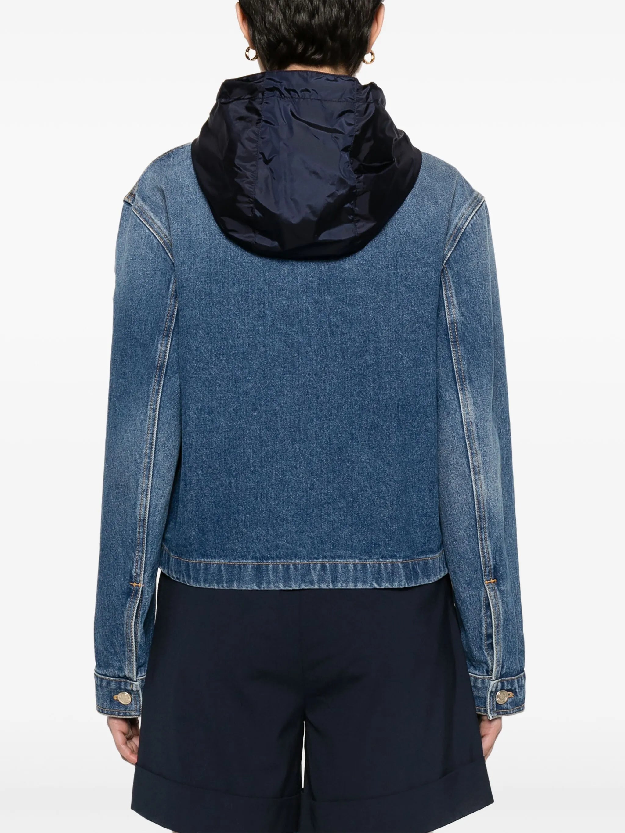 Lampusa denim hooded jacket
