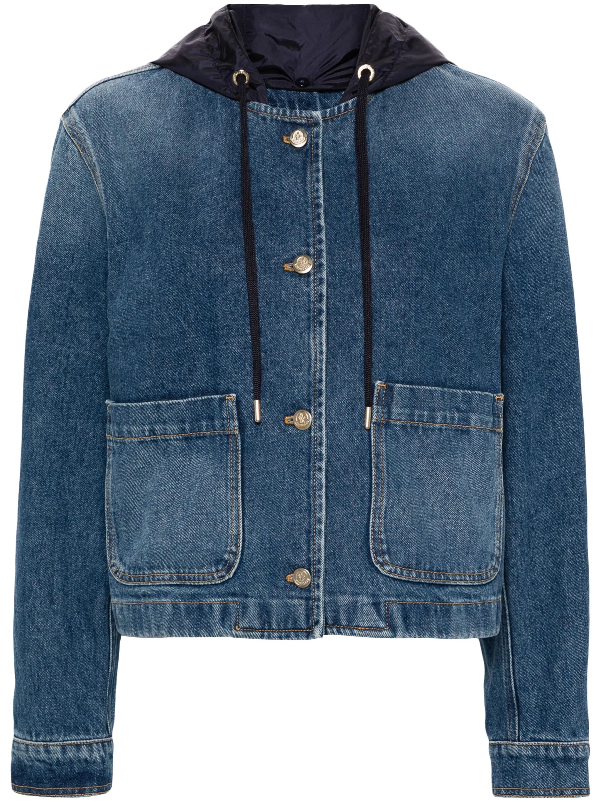 Lampusa denim hooded jacket