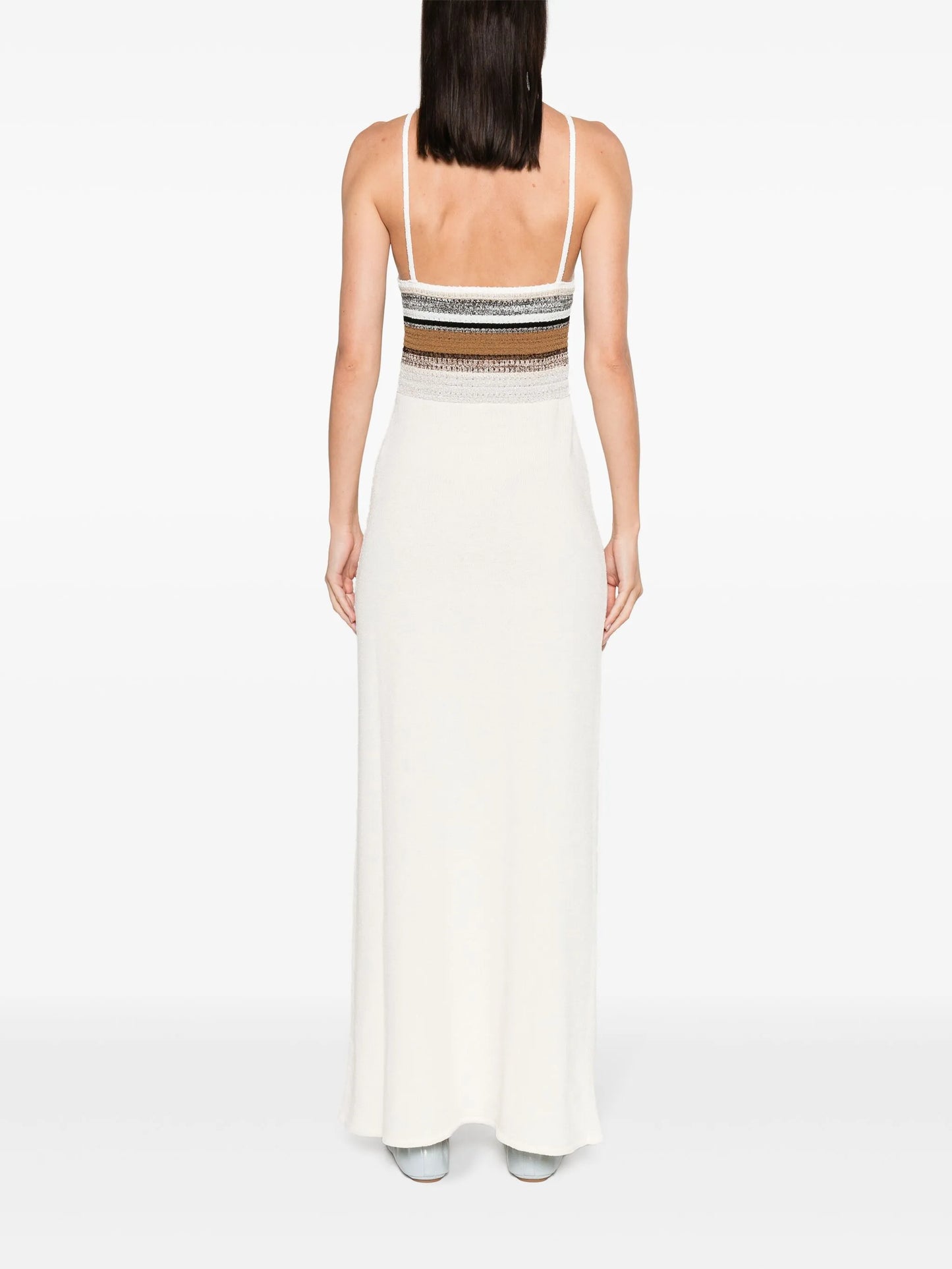 Naomi halterneck knitted maxi dress