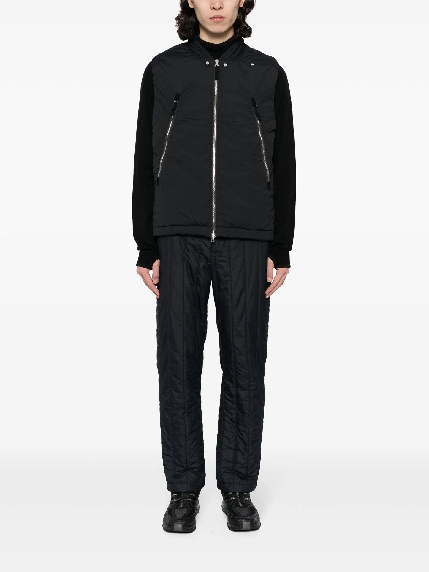 zip-up gilet