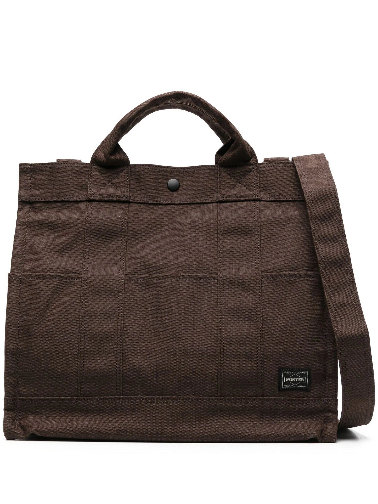 Smoky logo-patch tote bag