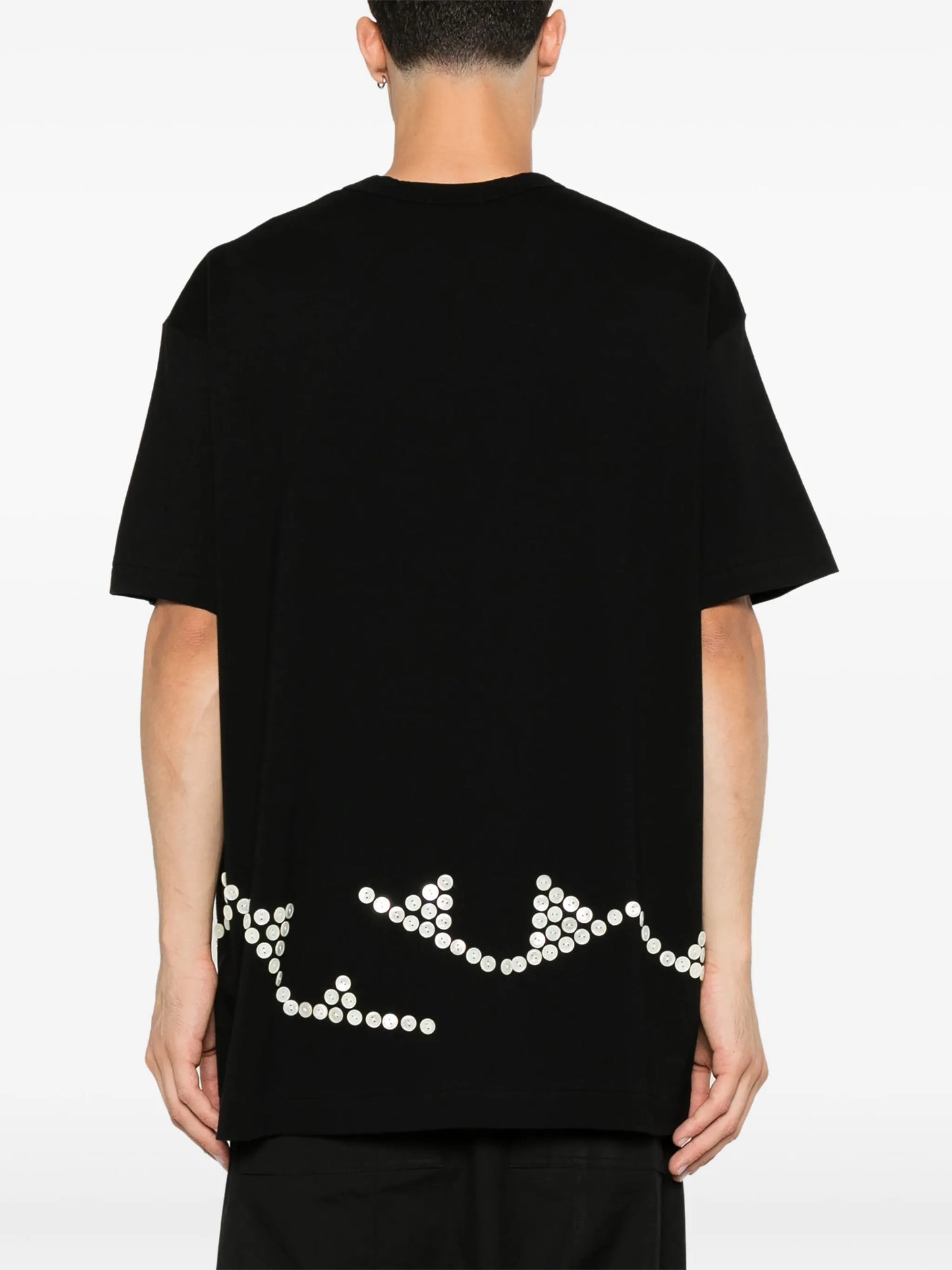 button-detail T-shirt