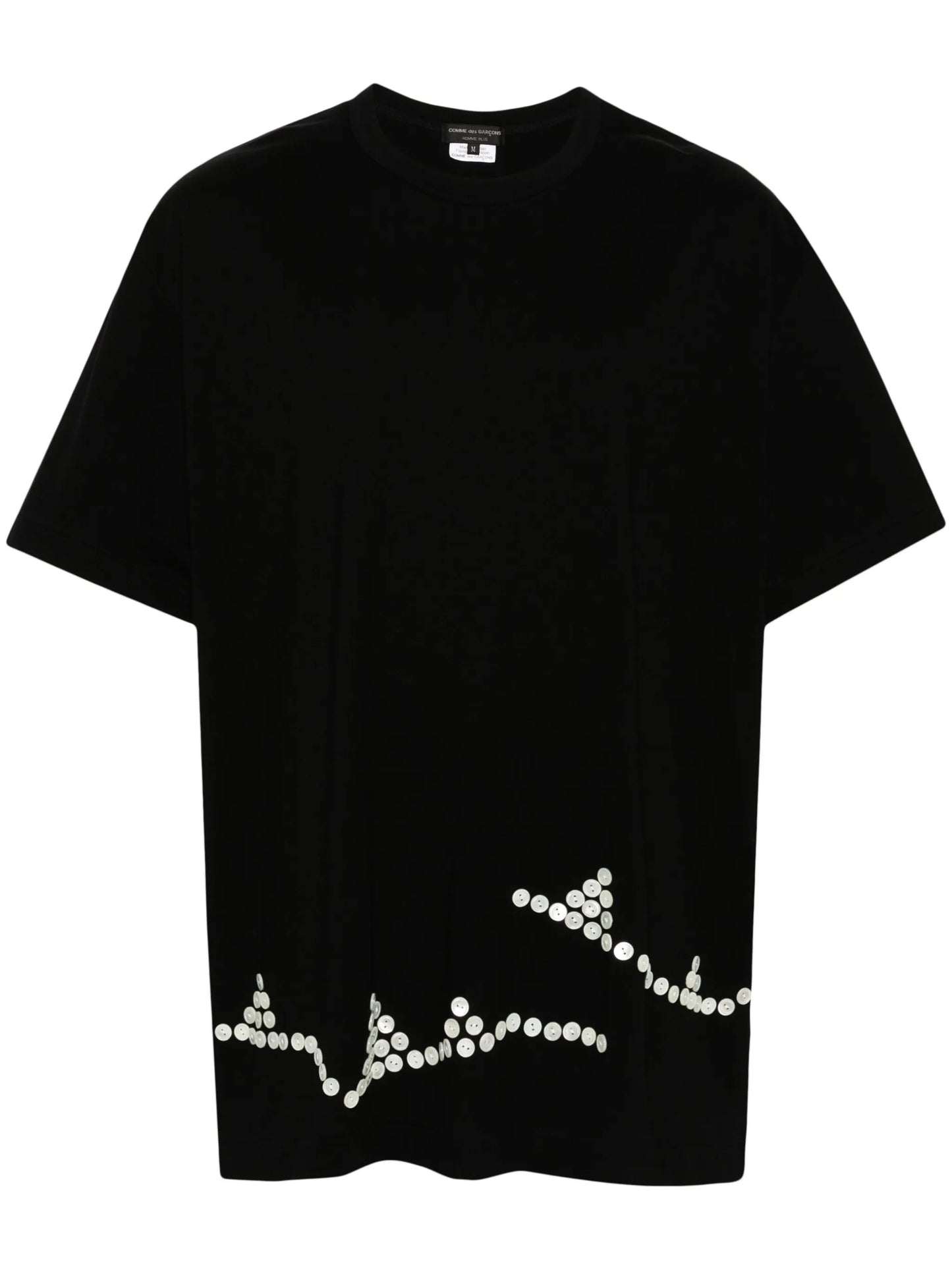 button-detail T-shirt