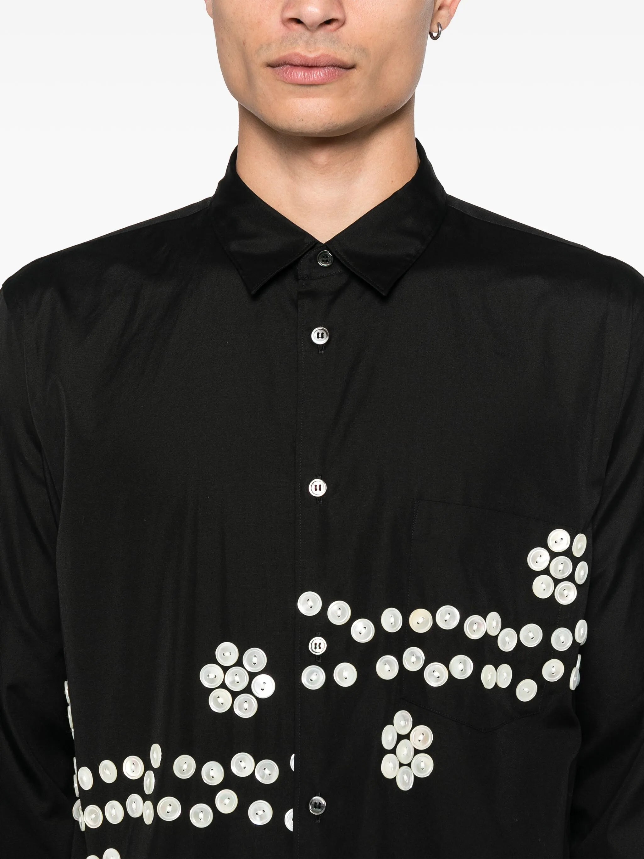 decorative-button shirt