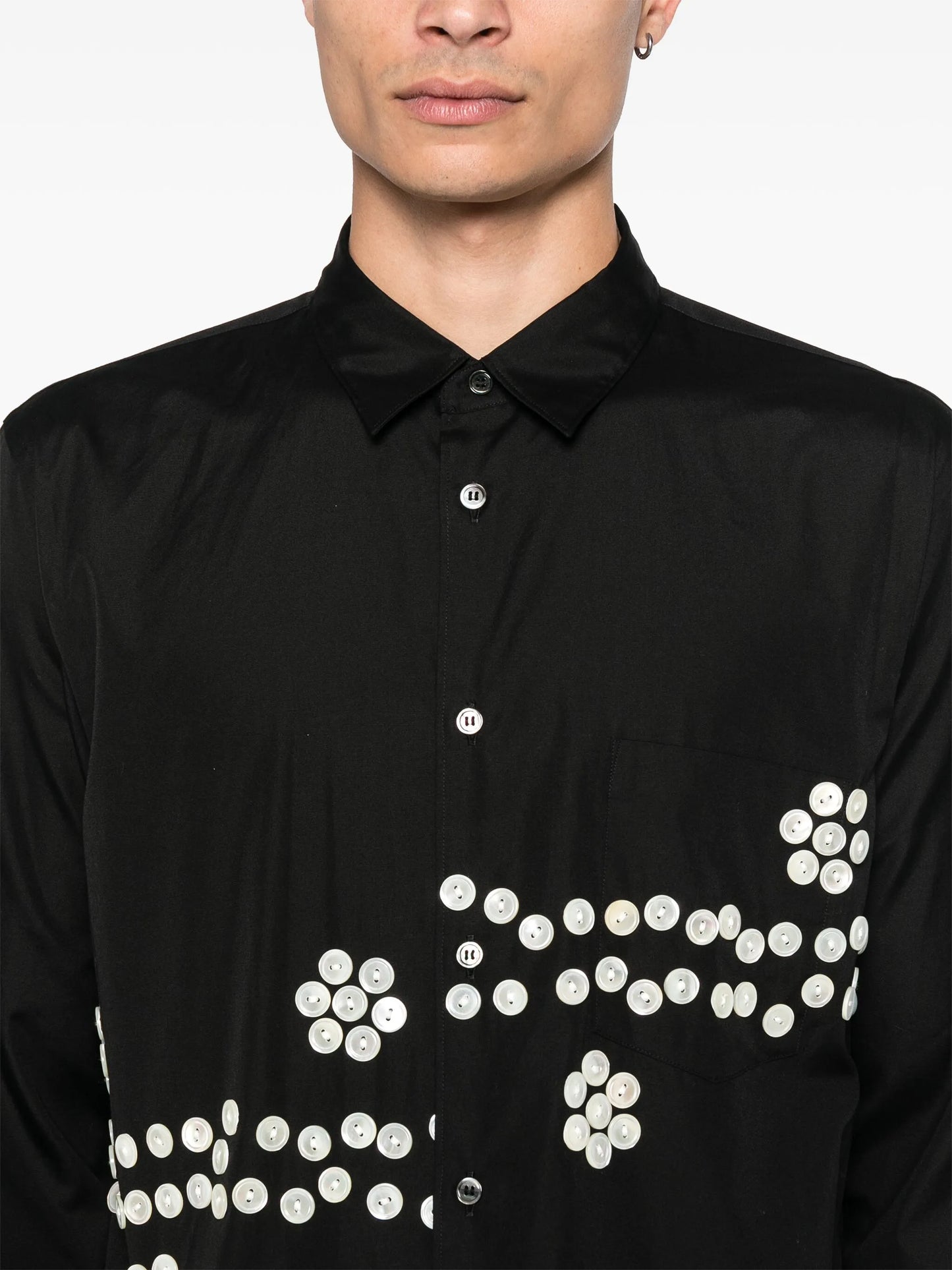 decorative-button shirt