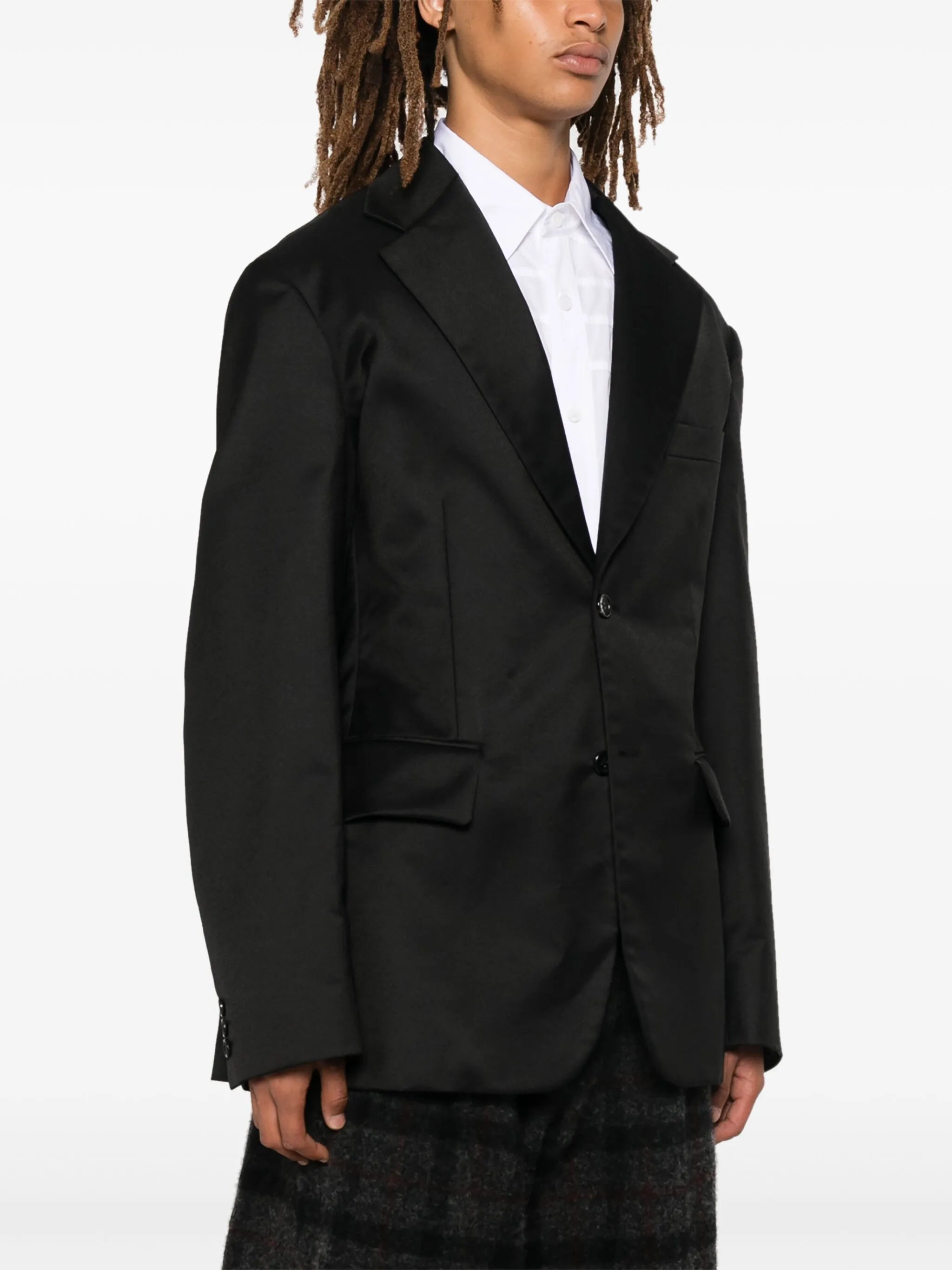 twill-weave blazer