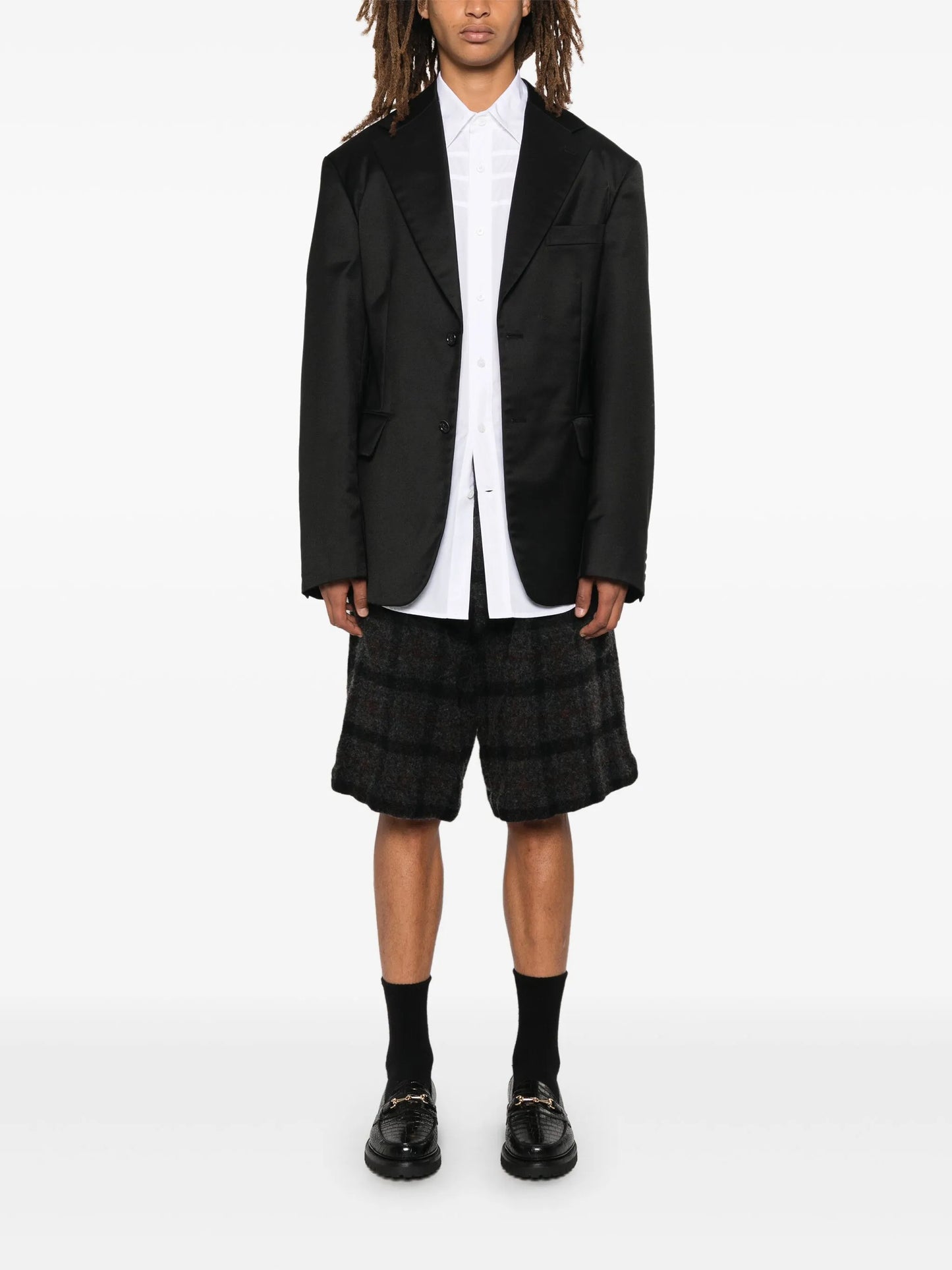twill-weave blazer