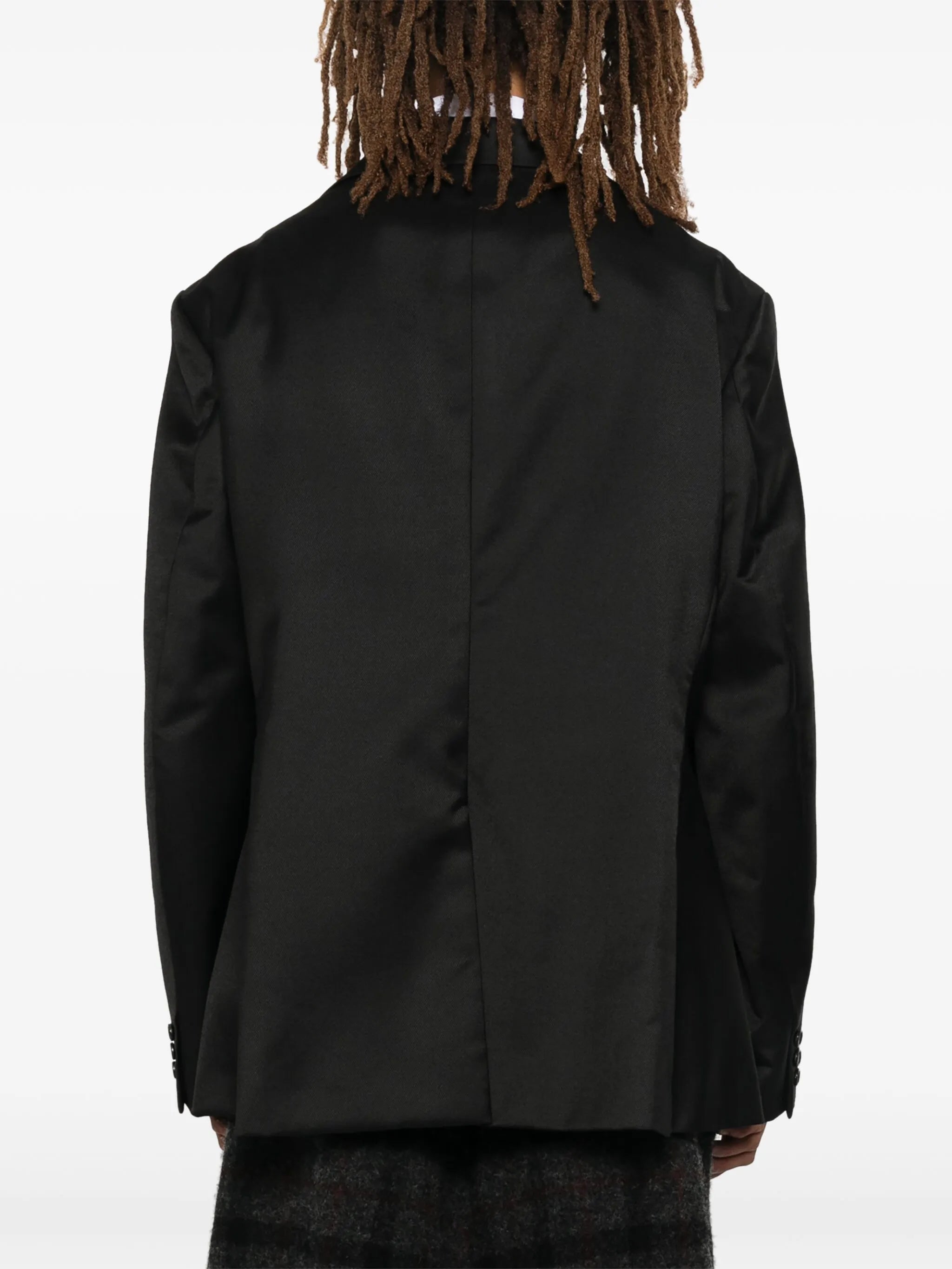 twill-weave blazer