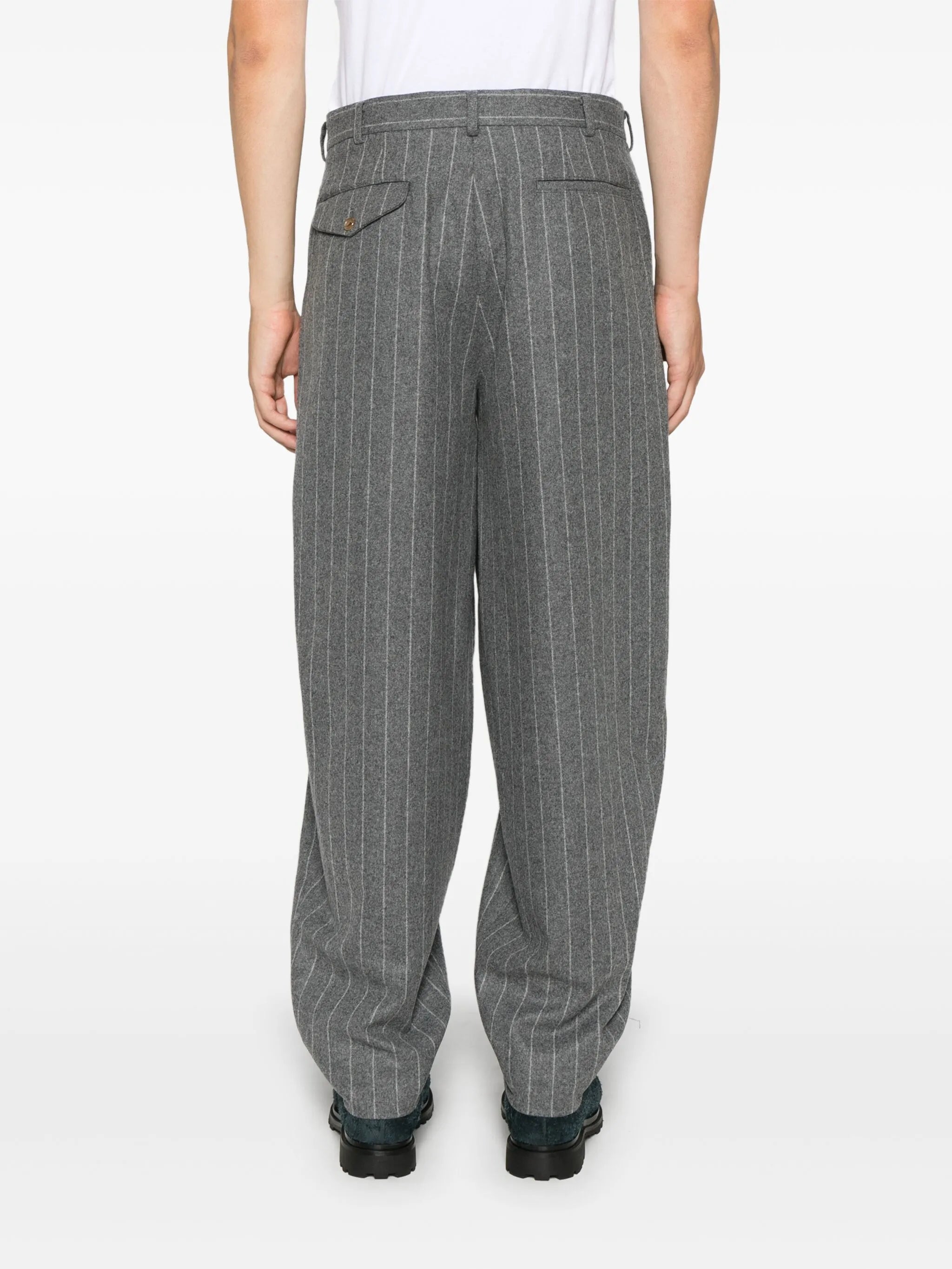 pinstripe trousers