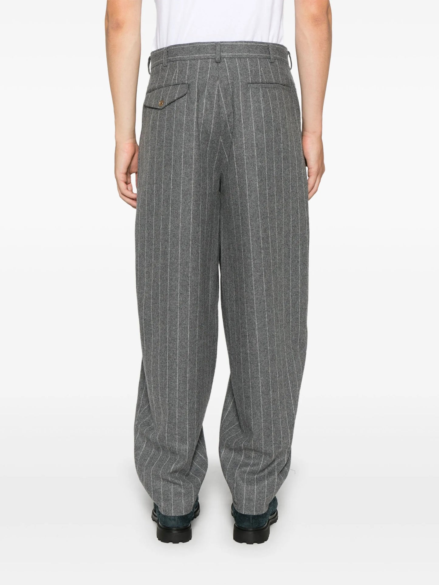 pinstripe trousers