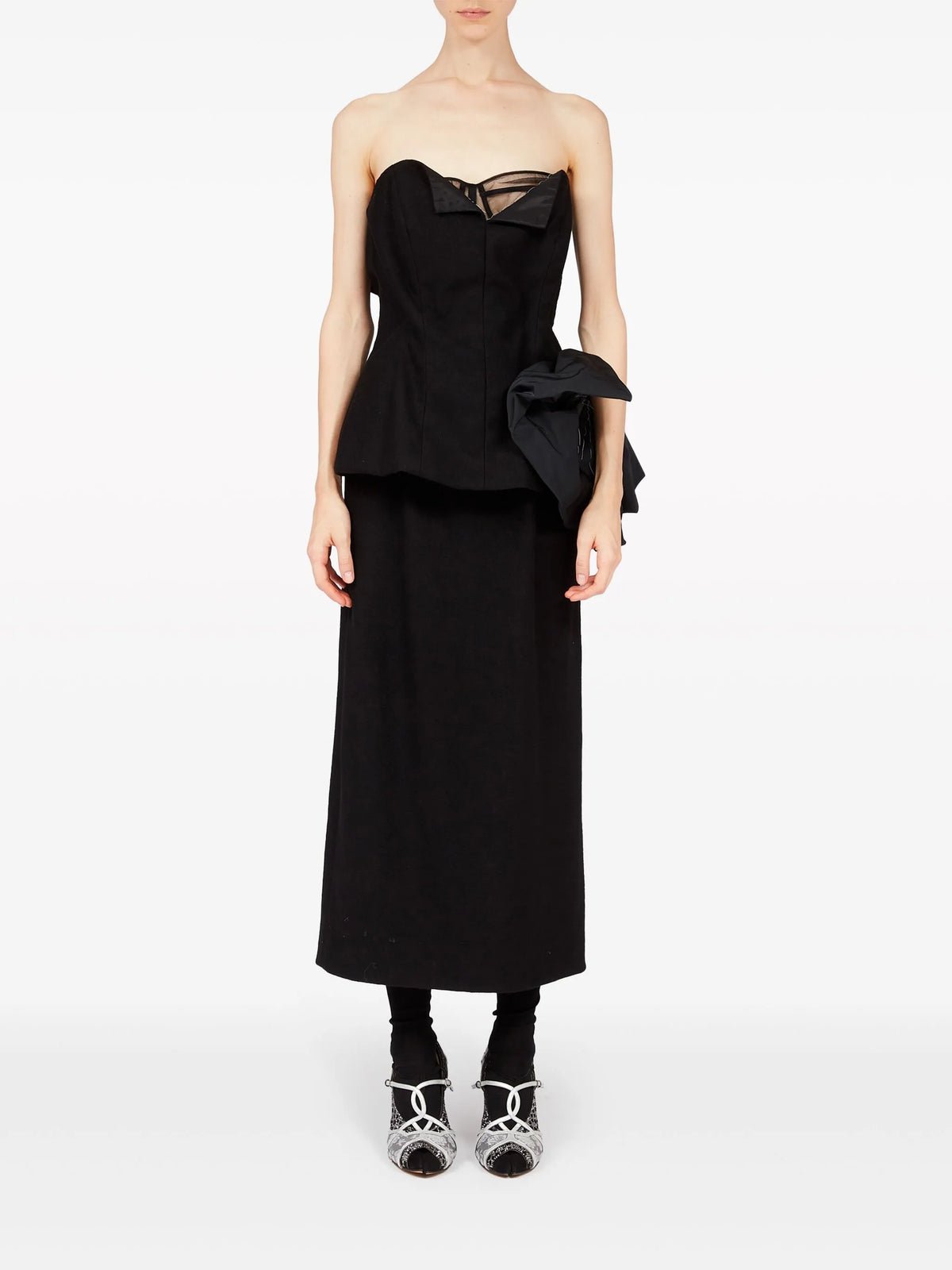 Décortiqué midi dress