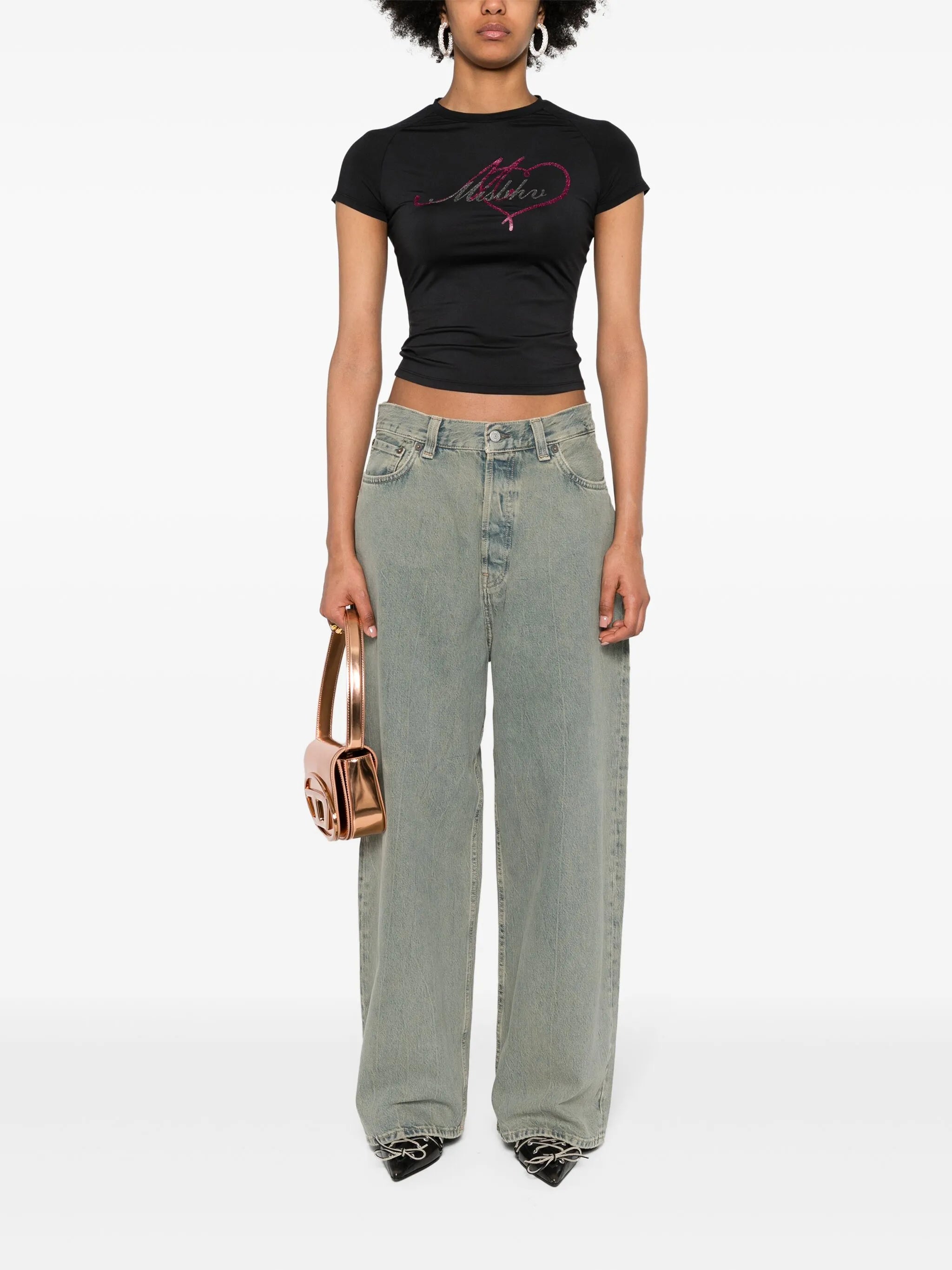 glitter-logo T-shirt