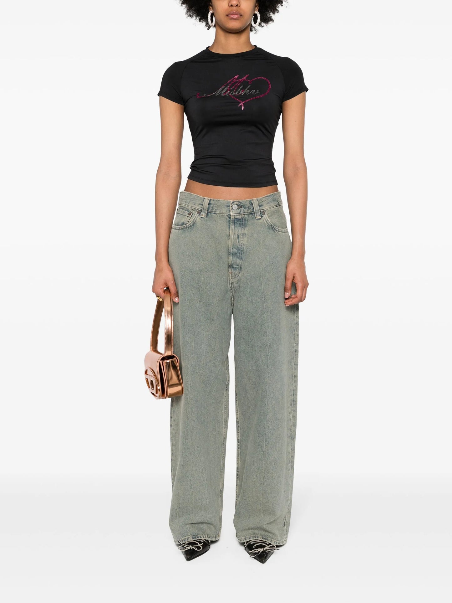 glitter-logo T-shirt