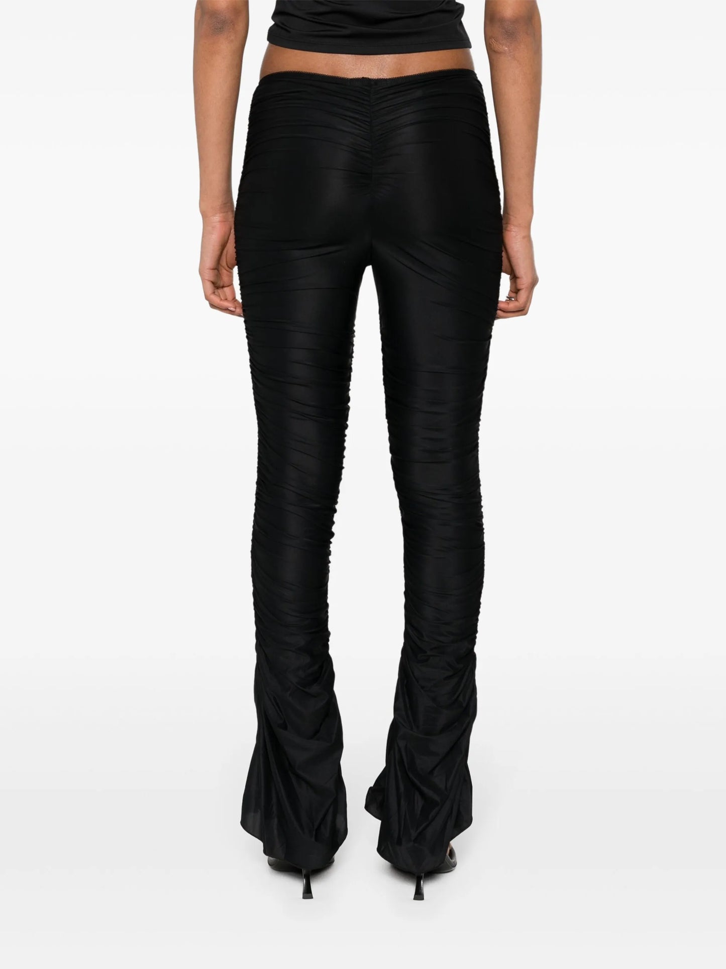 draped-design trousers