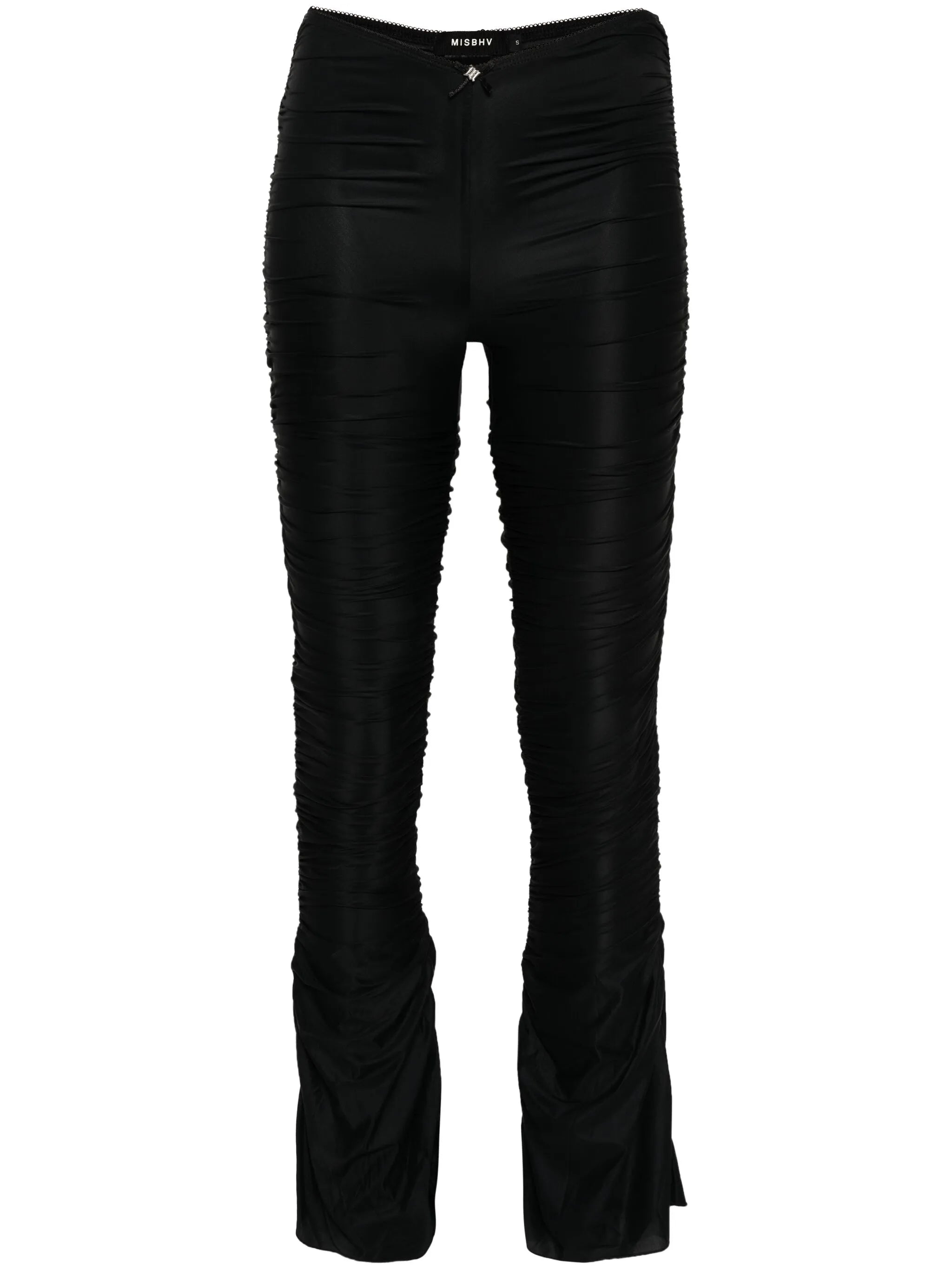 draped-design trousers