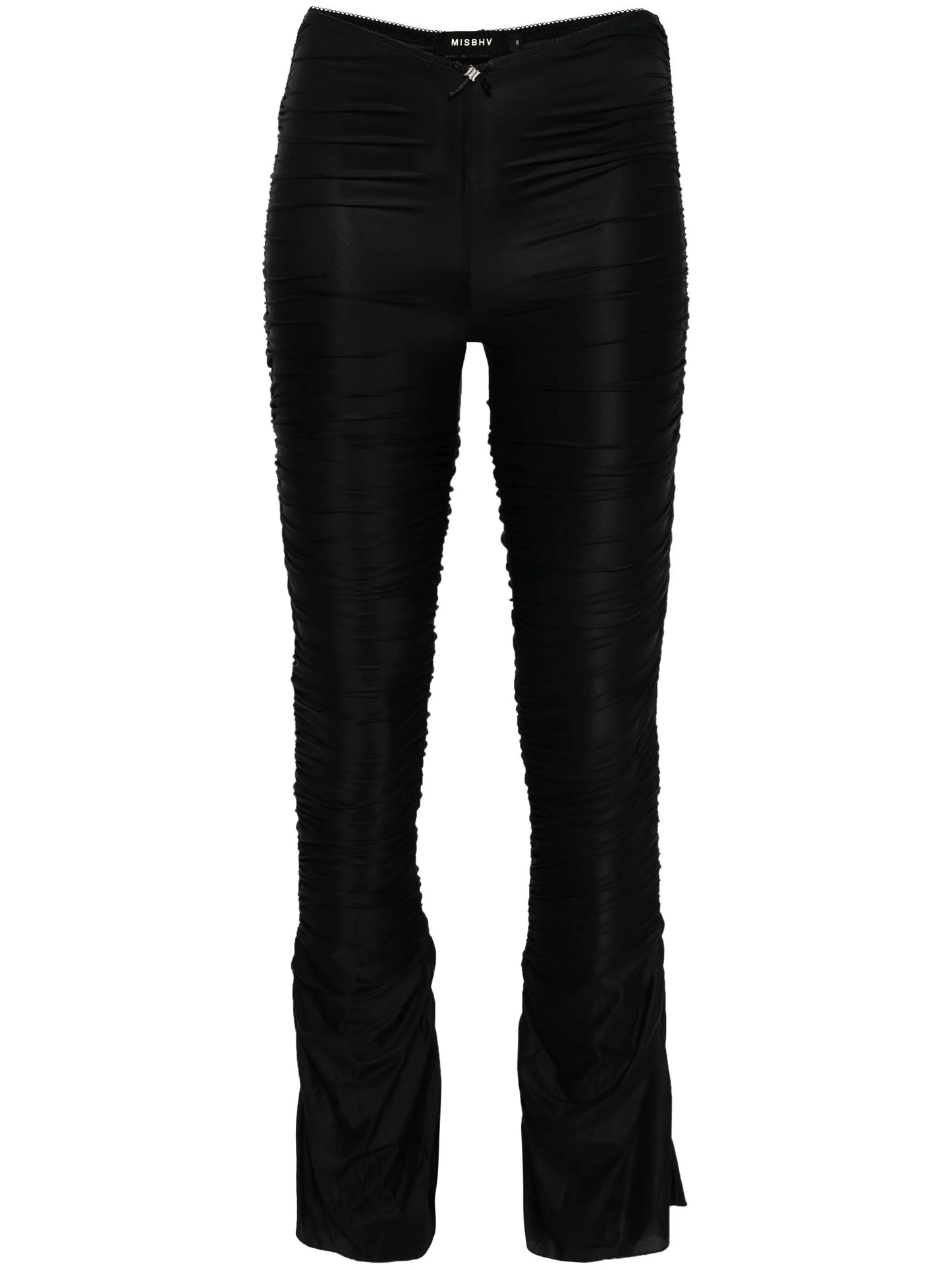 draped-design trousers
