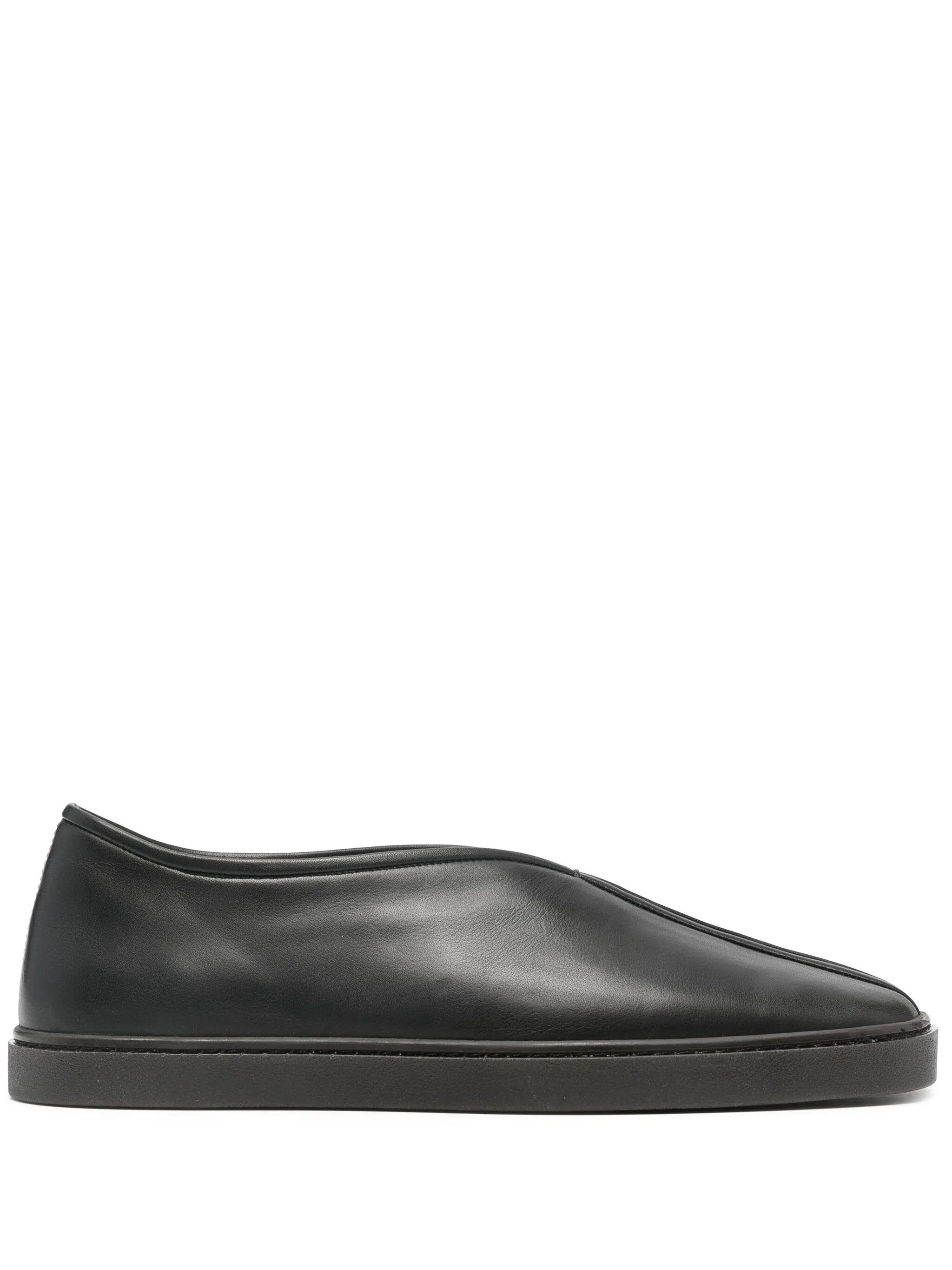 Piped slip-on sneakers
