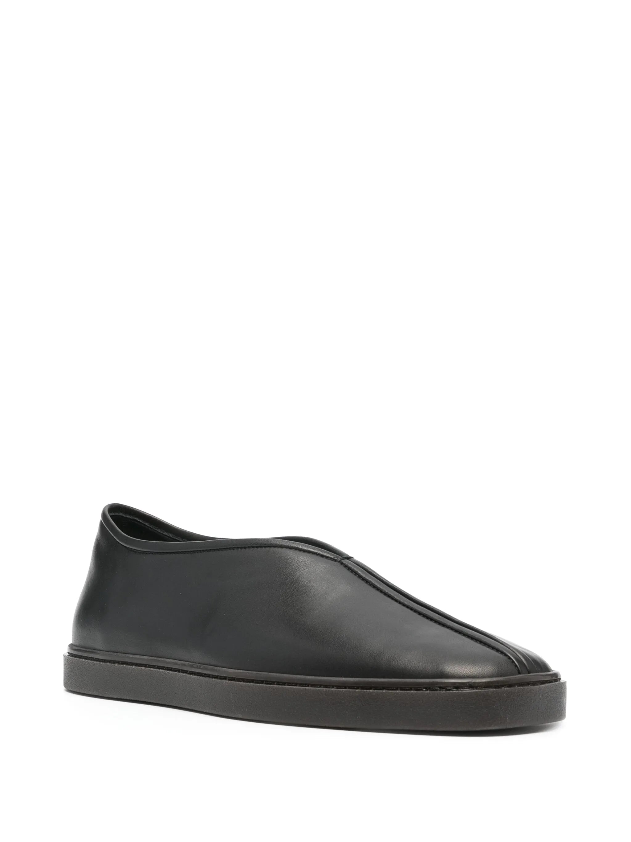 Piped slip-on sneakers