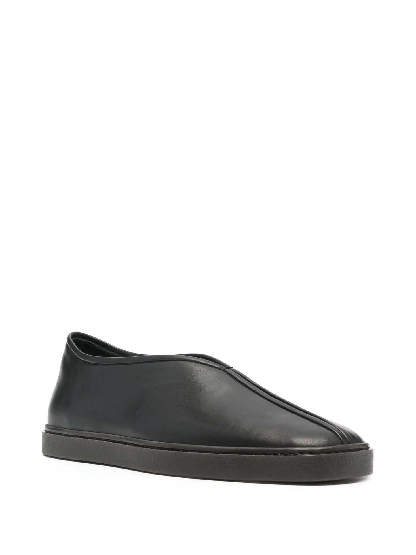 Piped slip-on sneakers
