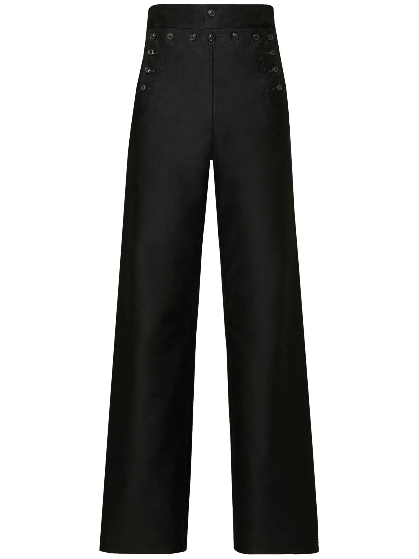wide-leg satin trousers