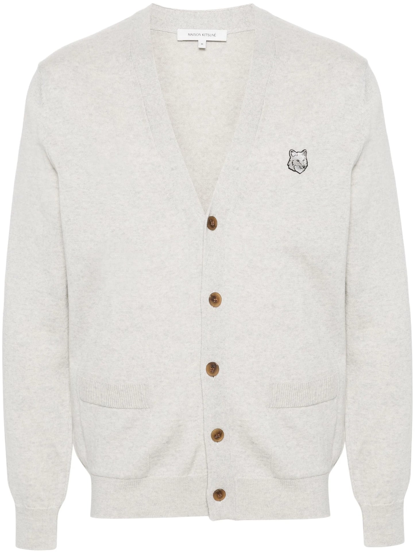 Bold Fox Head wool cardigan