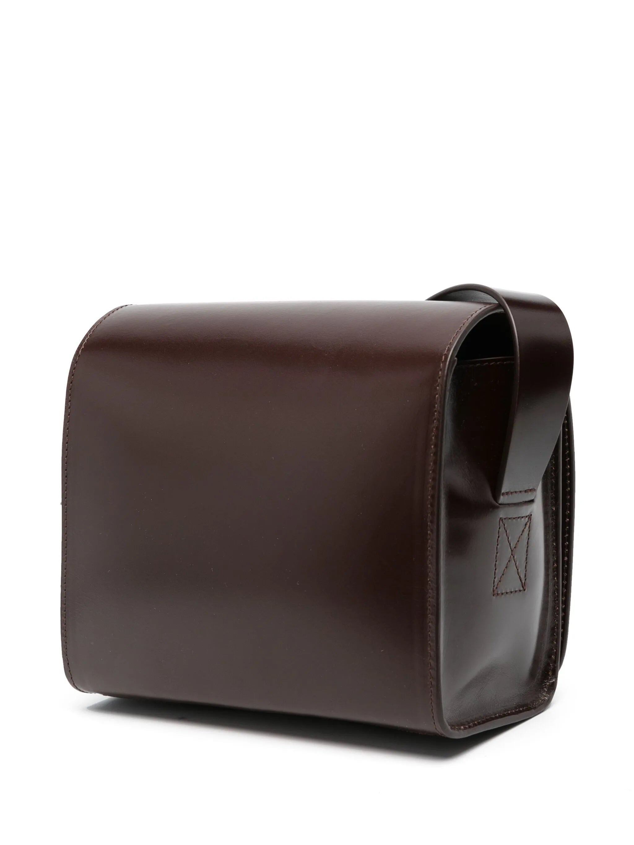 Camera leather shoulder bag